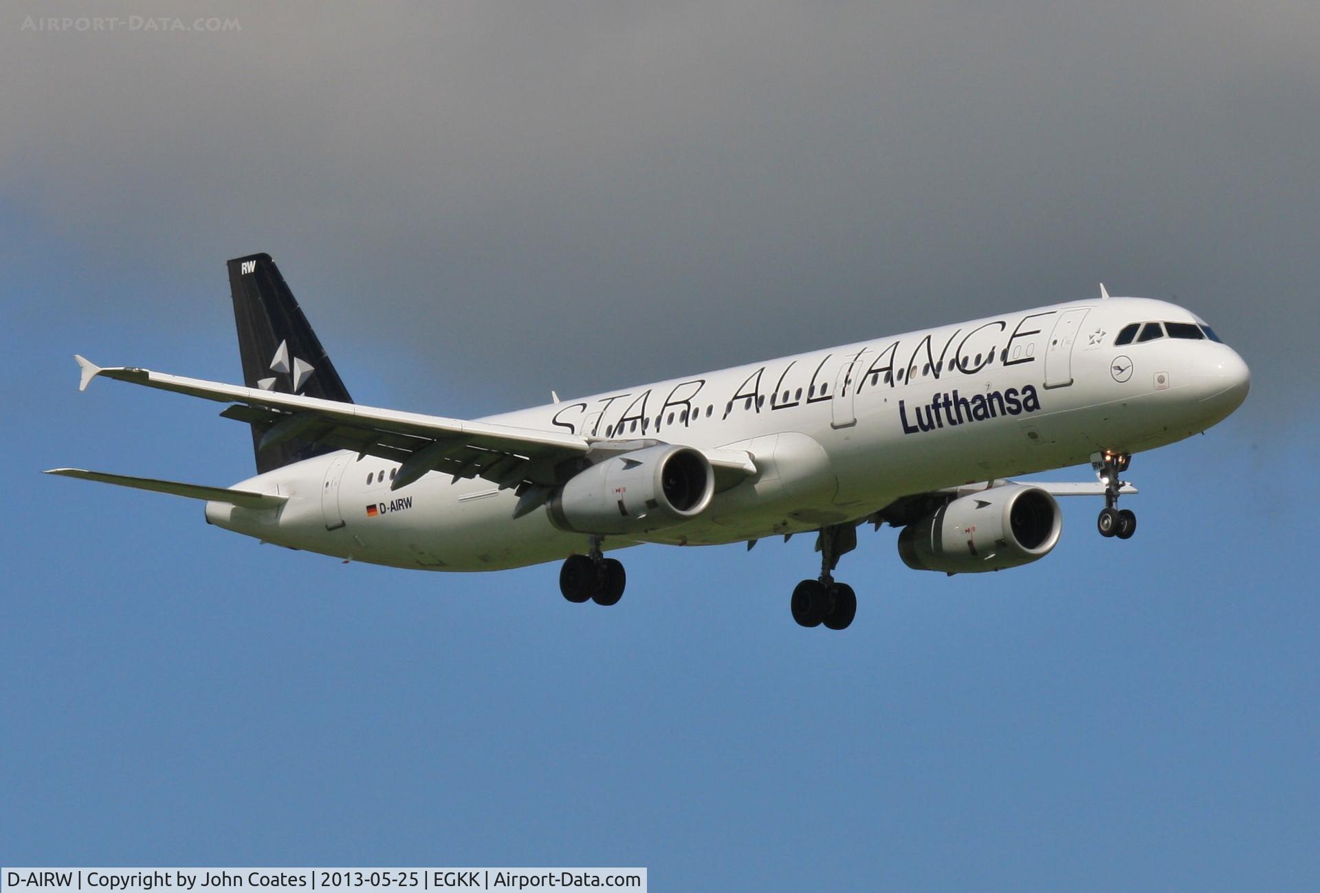 D-AIRW, 1997 Airbus A321-131 C/N 0699, Returning with more Munich soccer fans for Euro Final