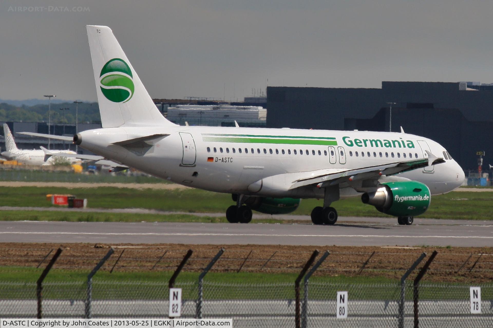 D-ASTC, 2012 Airbus A319-112 C/N 5085, Departing down 08R