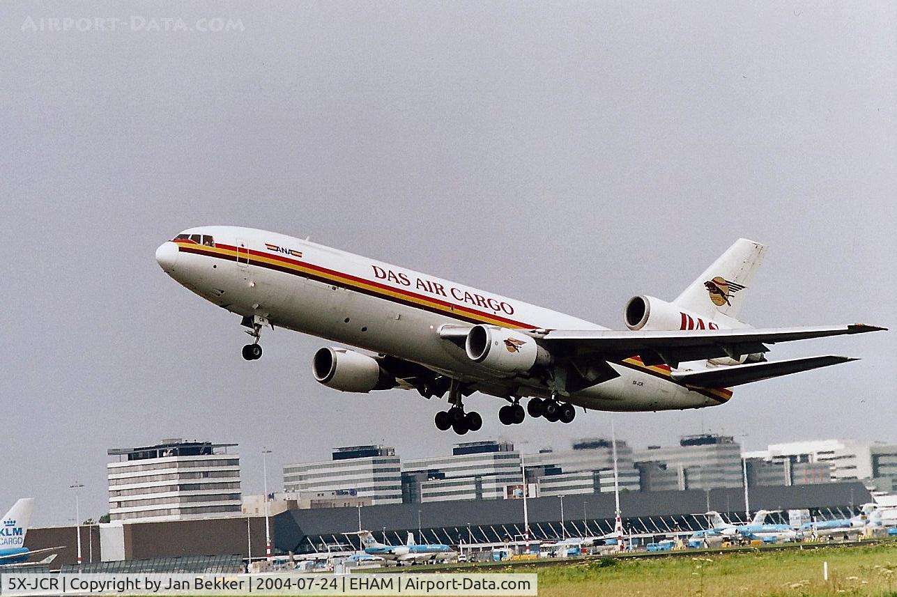 5X-JCR, 1980 McDonnell Douglas DC-10-30F C/N 47831, Taking off from Schiphol