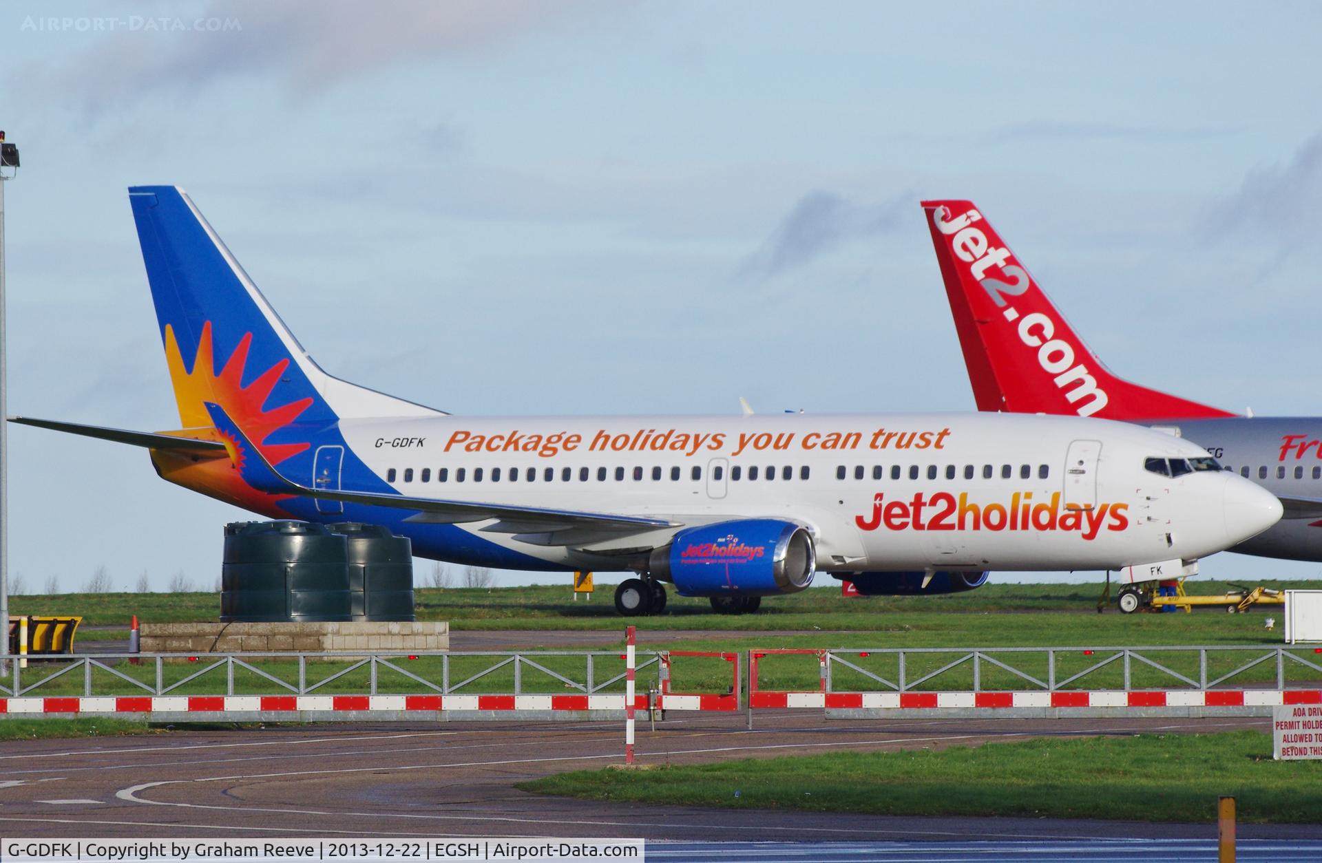 G-GDFK, 1998 Boeing 737-36N C/N 28572, Now fitted with winglets.