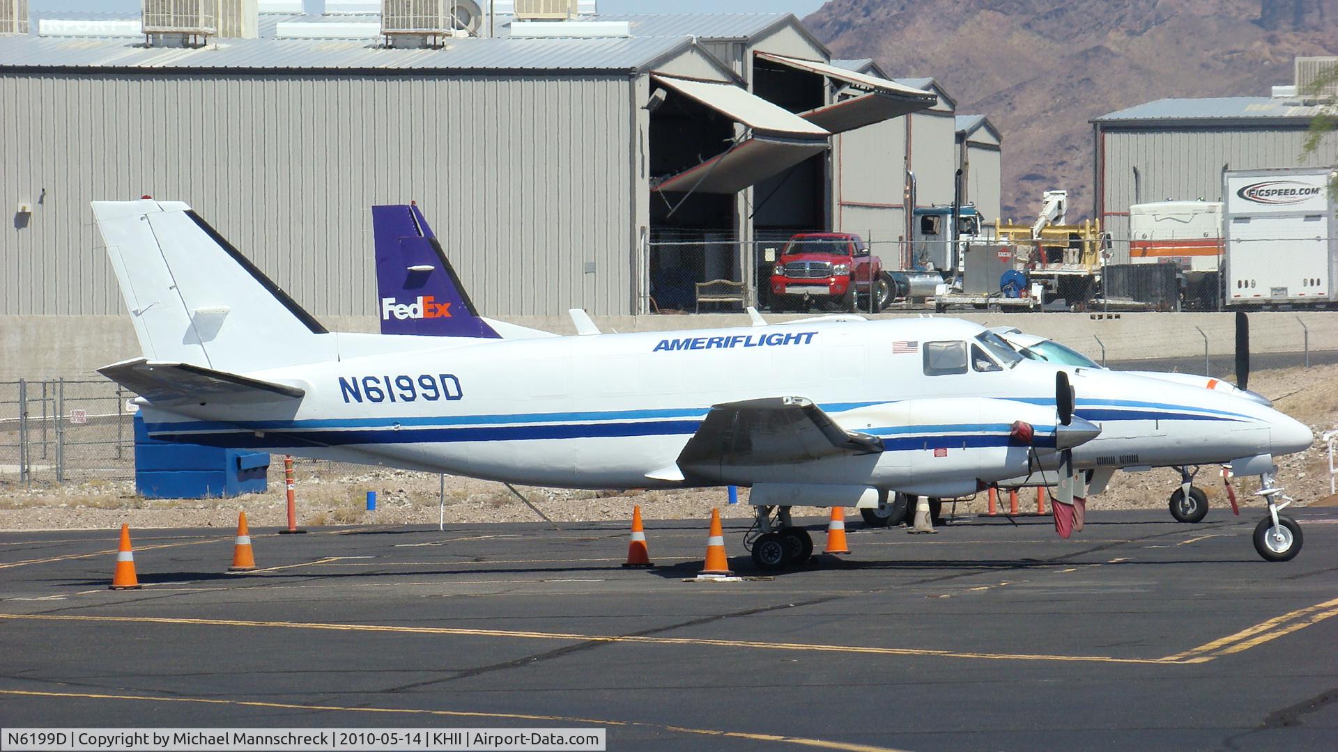 N6199D, 1981 Beech C99 Airliner C/N U-169, Parked at the Cargo Ramp