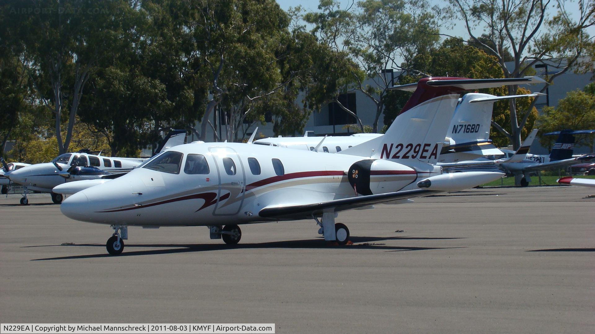 N229EA, 2008 Eclipse Aviation Corp EA500 C/N 000229, Parked on Ramp