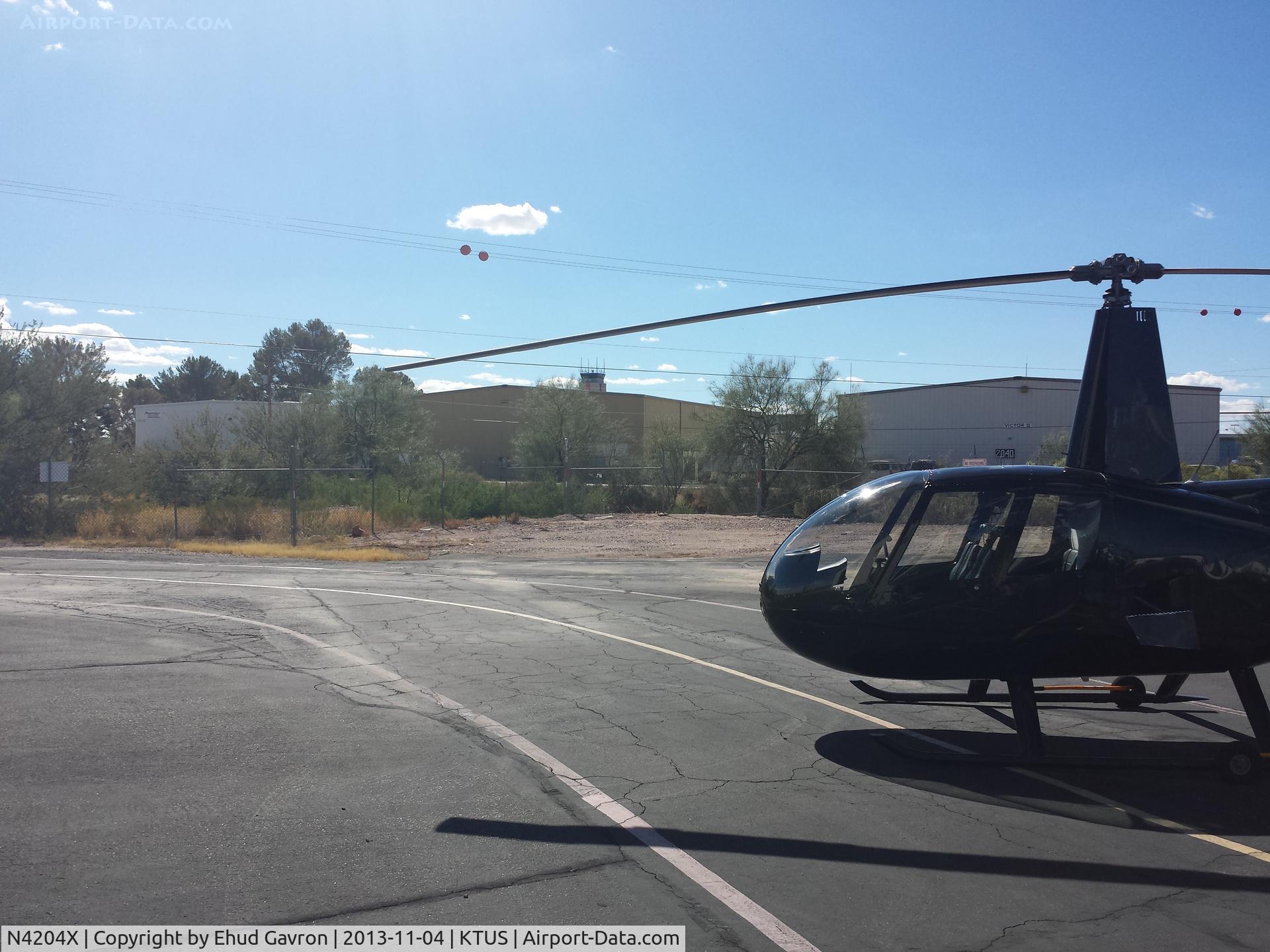 N4204X, Robinson R44 II C/N 12625, N4204X at home base, Tucson Arizona, after the initial ferry flight from KORL.