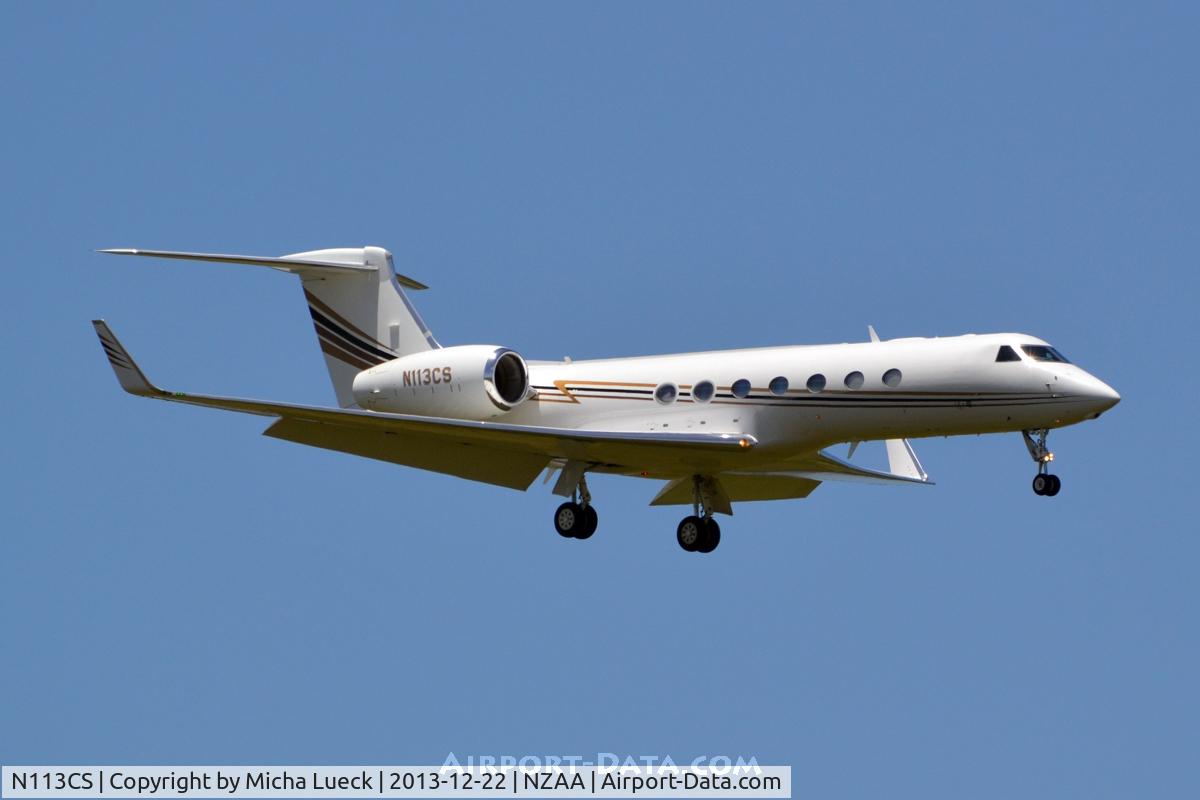 N113CS, 2007 Gulfstream Aerospace GV-SP (G550) C/N 5154, At Auckland