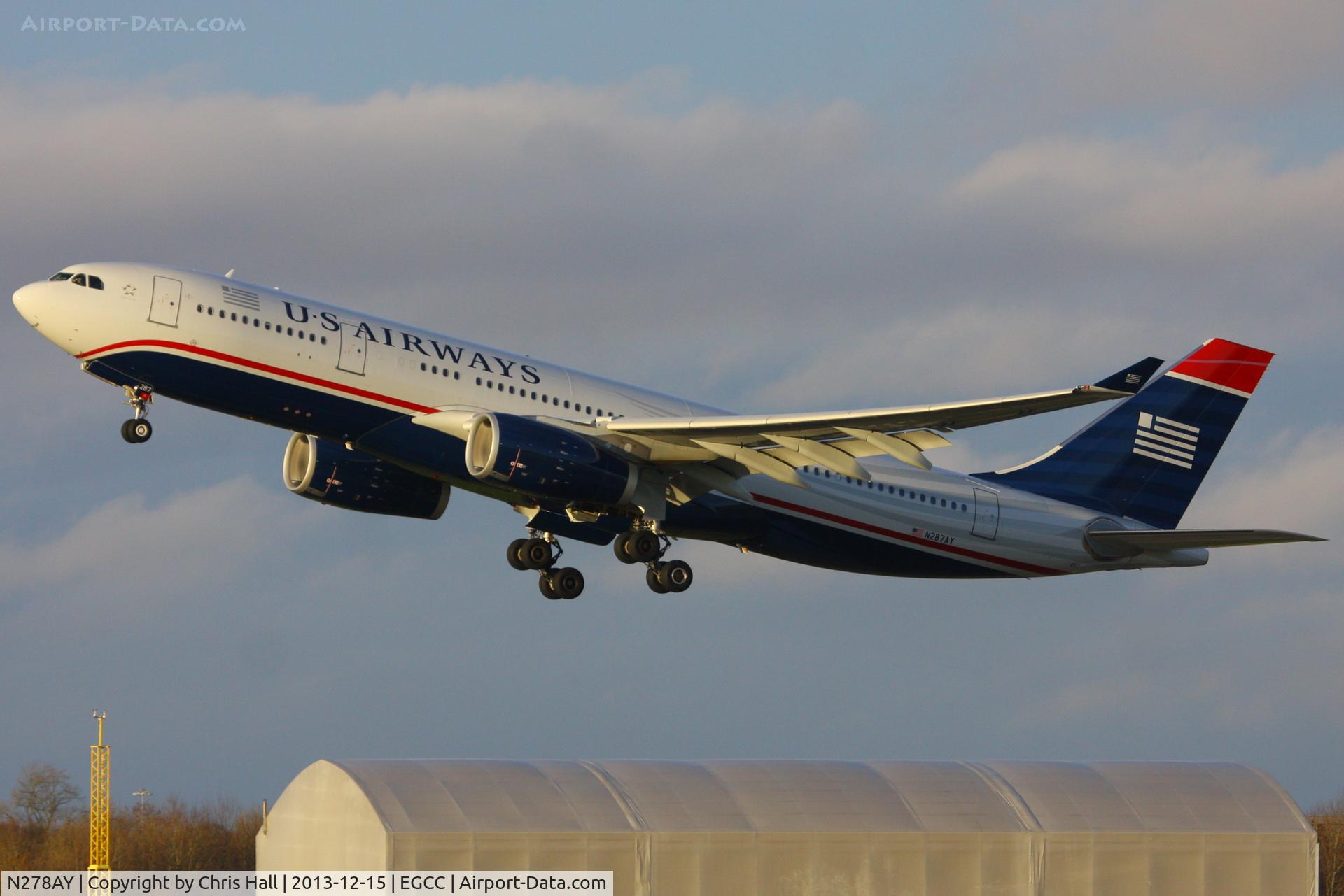 N278AY, 2001 Airbus A330-323 C/N 0388, US Airways