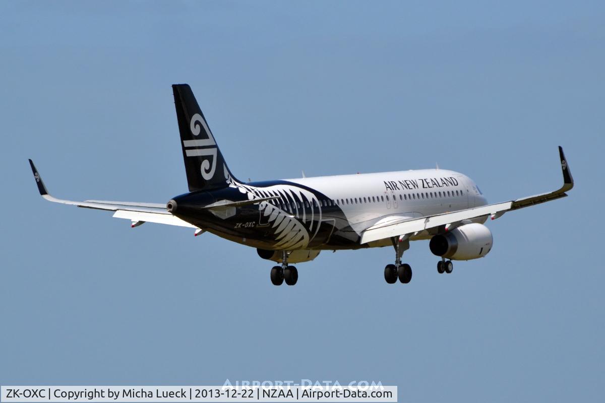 ZK-OXC, 2013 Airbus A320-232 C/N 5847, At Auckland