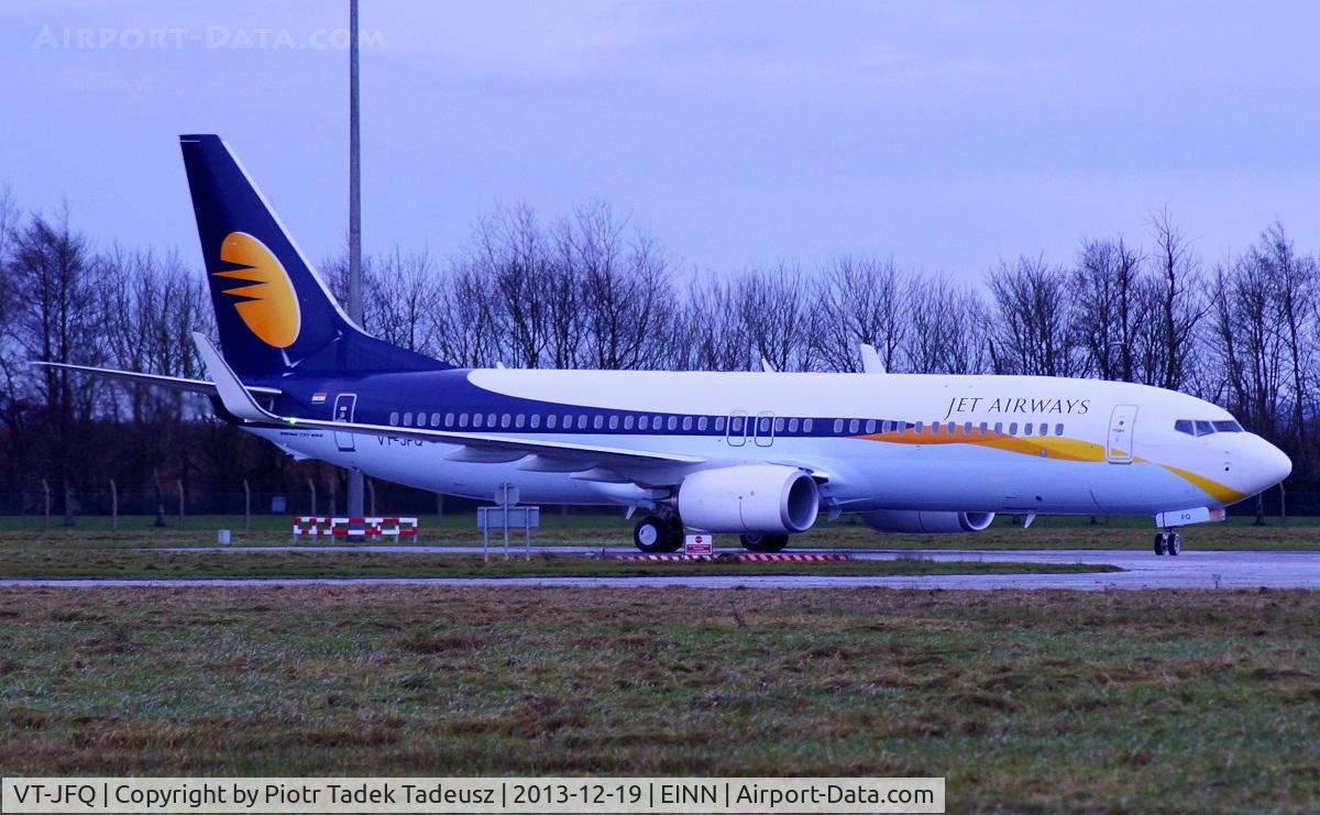 VT-JFQ, 2013 Boeing 737-8AL C/N 39063, Shannon, on the way to India.