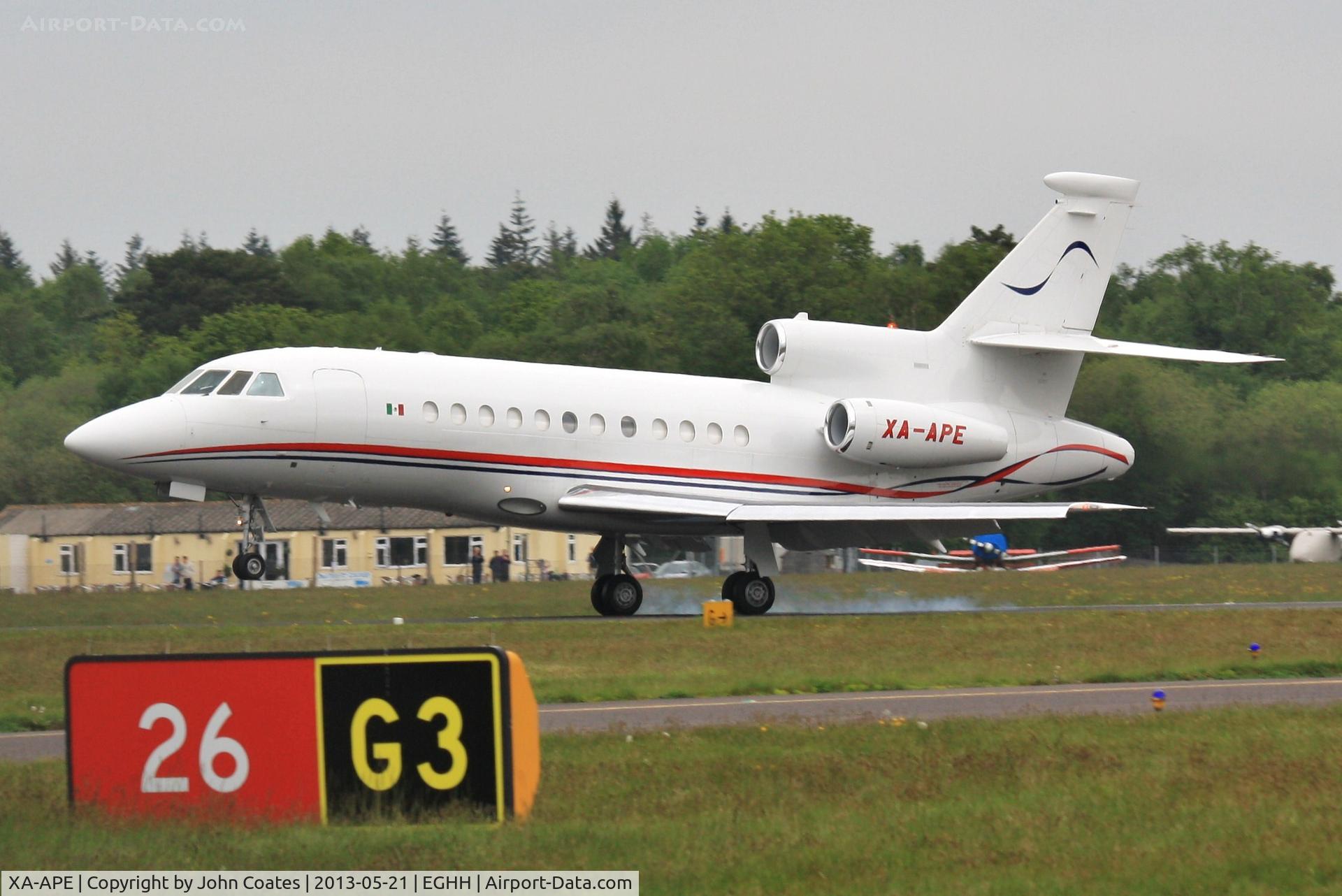 XA-APE, 1999 Dassault Falcon 900B C/N 178, Touching down 26