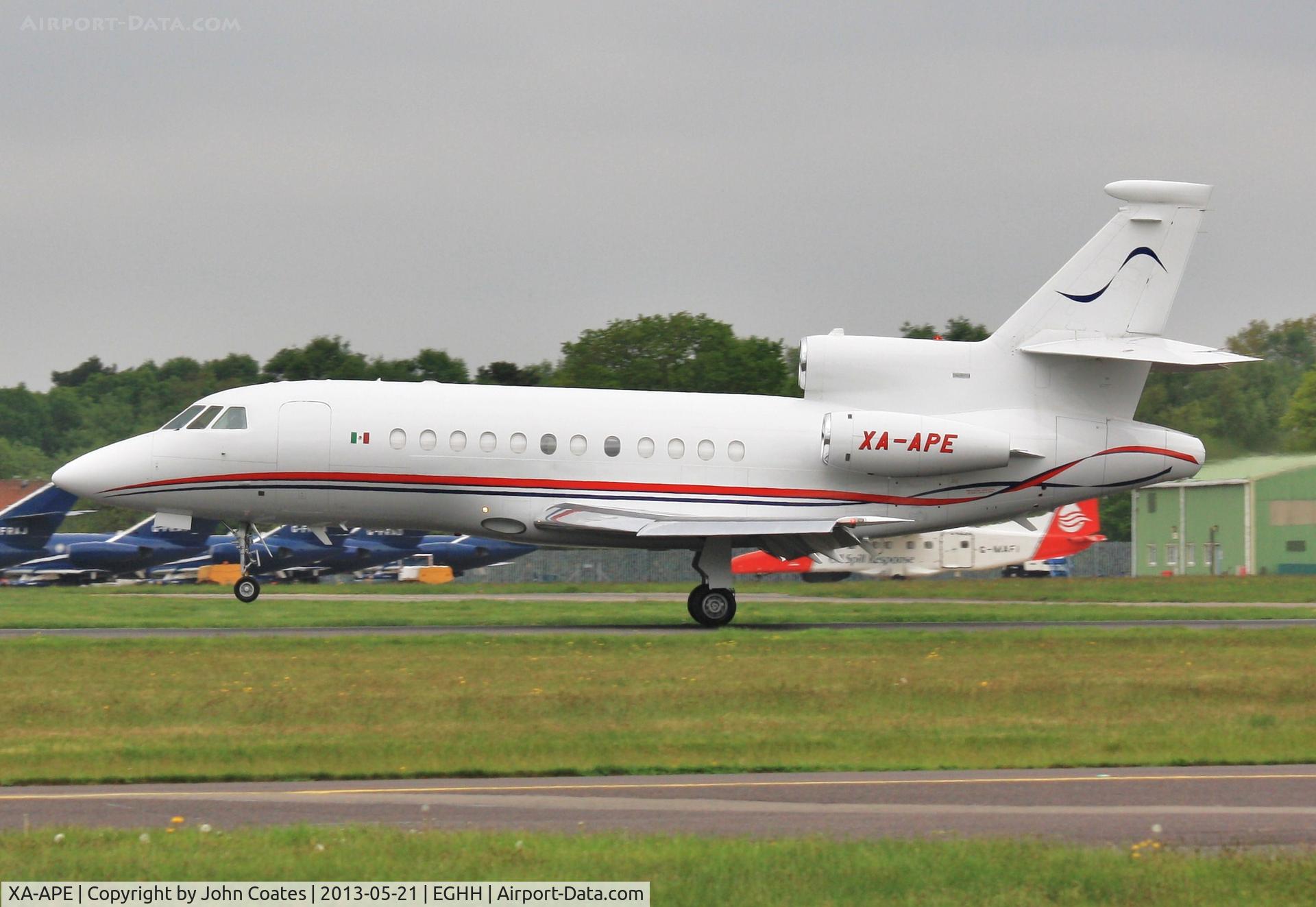 XA-APE, 1999 Dassault Falcon 900B C/N 178, Arriving on 26