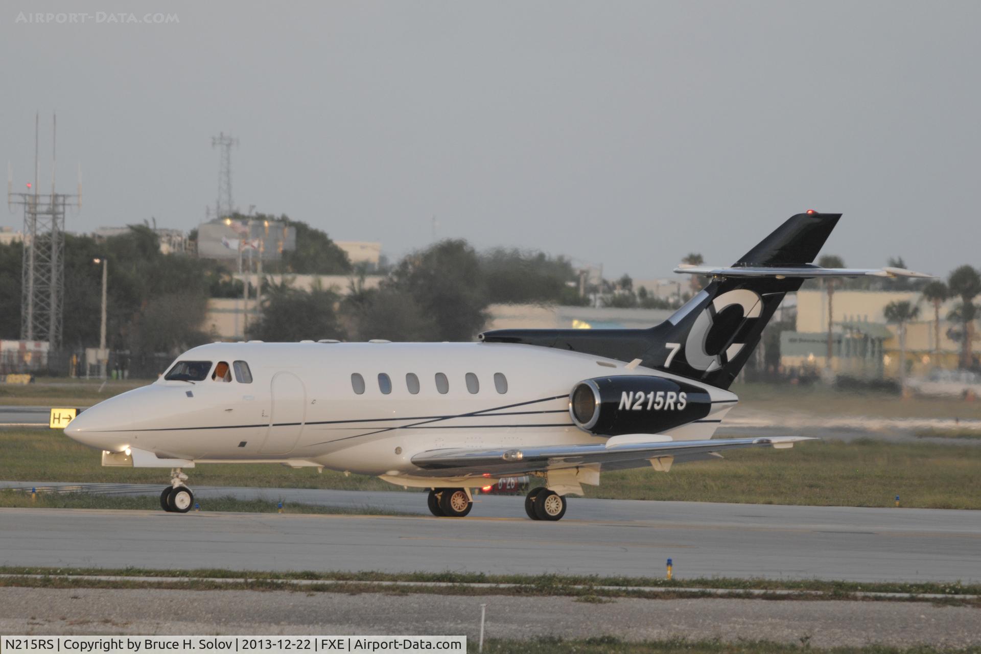 N215RS, 1978 Hawker Siddeley HS.125 Series 700A C/N 257023, Ready for takeoff at runway 8