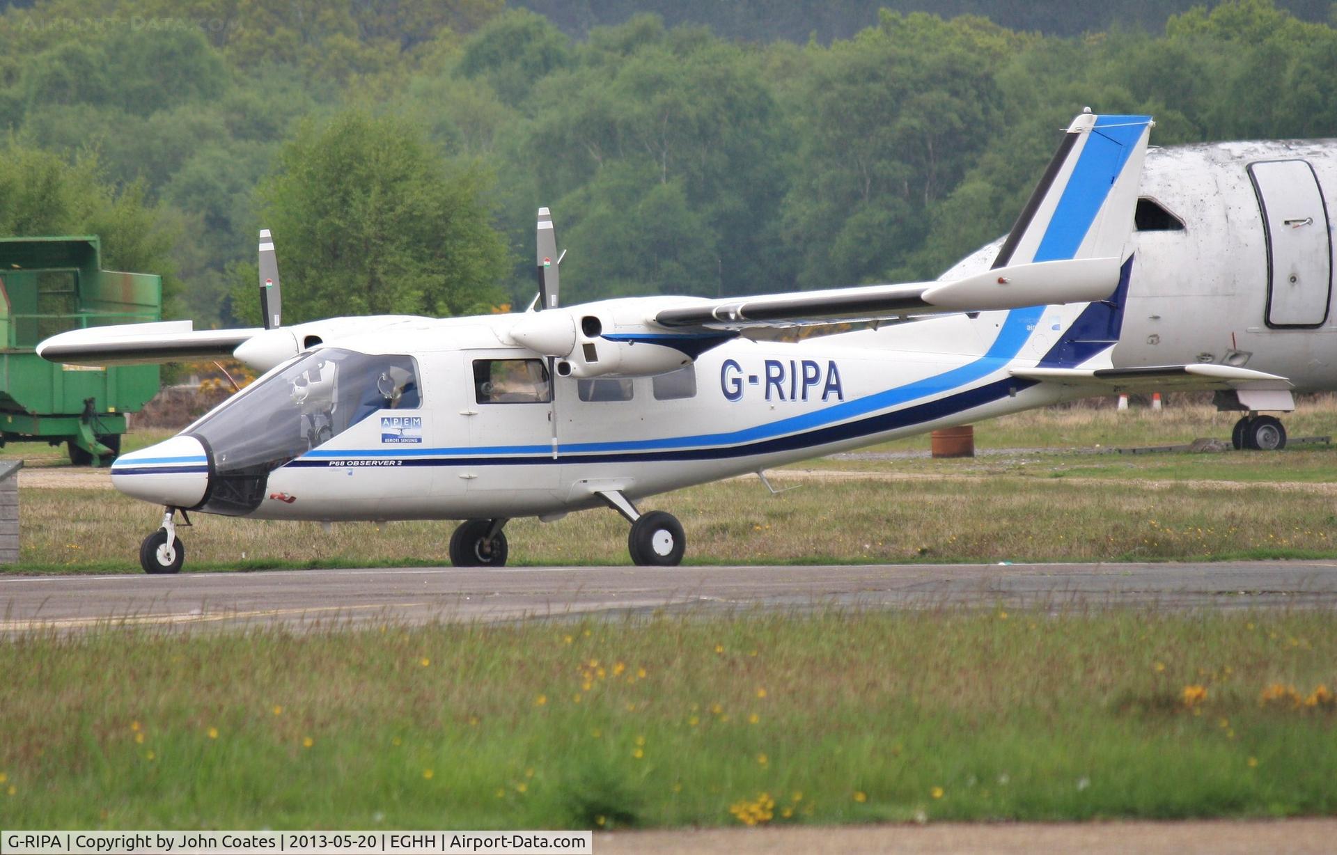 G-RIPA, 2003 Partenavia P-68 Observer C/N 423-23-OB2, Visitor at BHL