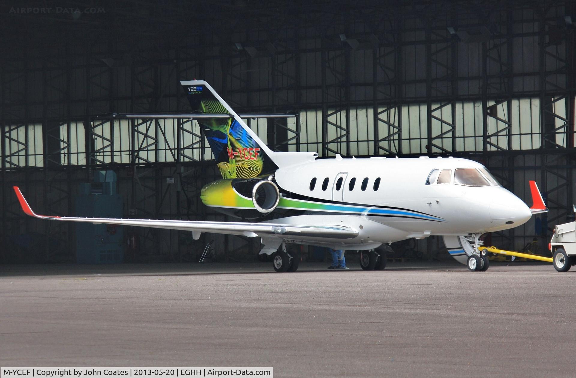 M-YCEF, 2005 Raytheon Hawker 800XPi C/N 258723, At Thurston Aviation.