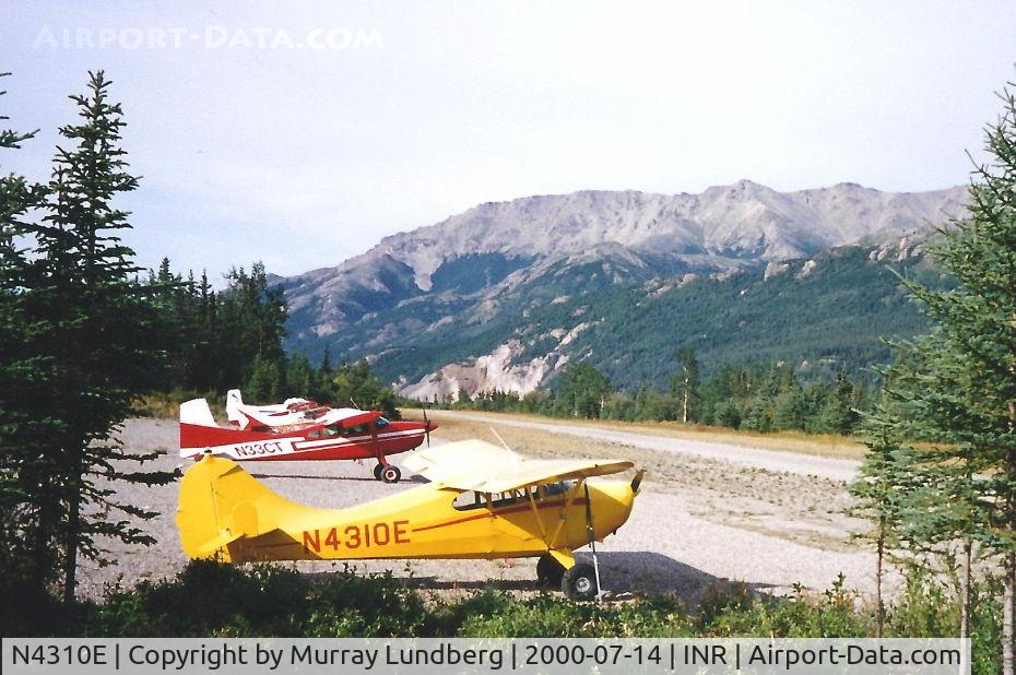 N4310E, 1948 Aeronca 11CC Super Chief C/N 11CC-176, At Denali National Park, Alaska in 2000.