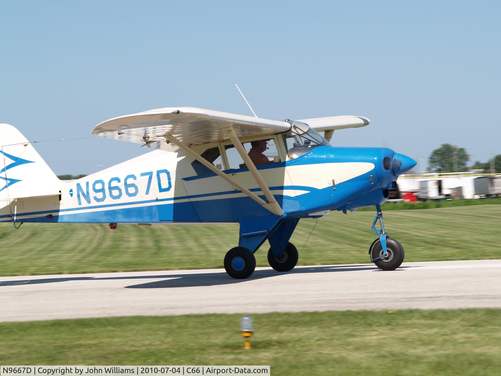 N9667D, 1959 Piper PA-22-160 Tri Pacer C/N 22-6583, Monmouth, IL fly-in breakfast.