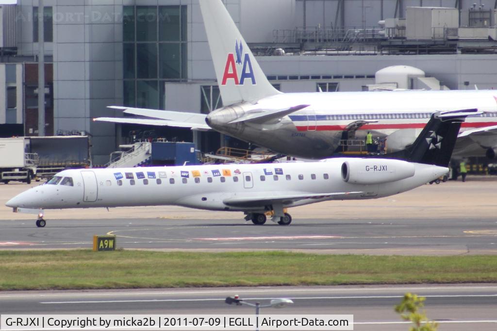 G-RJXI, 2001 Embraer EMB-145EP (ERJ-145EP) C/N 145454, Taxiing