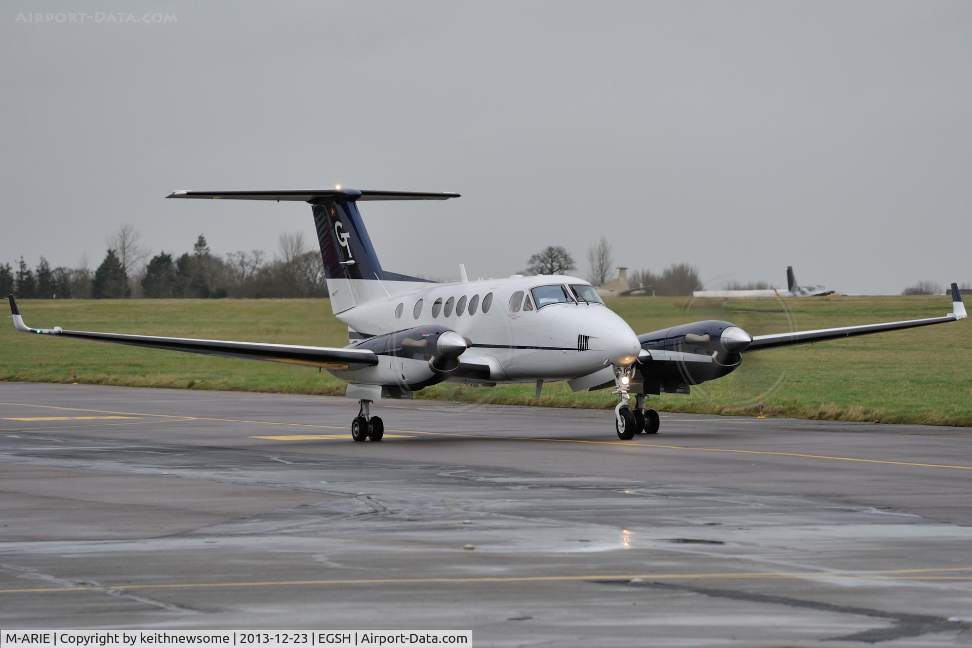 M-ARIE, 2009 Hawker Beechcraft B200GT King Air C/N BY-93, Registration is now used on this King Air 200 !