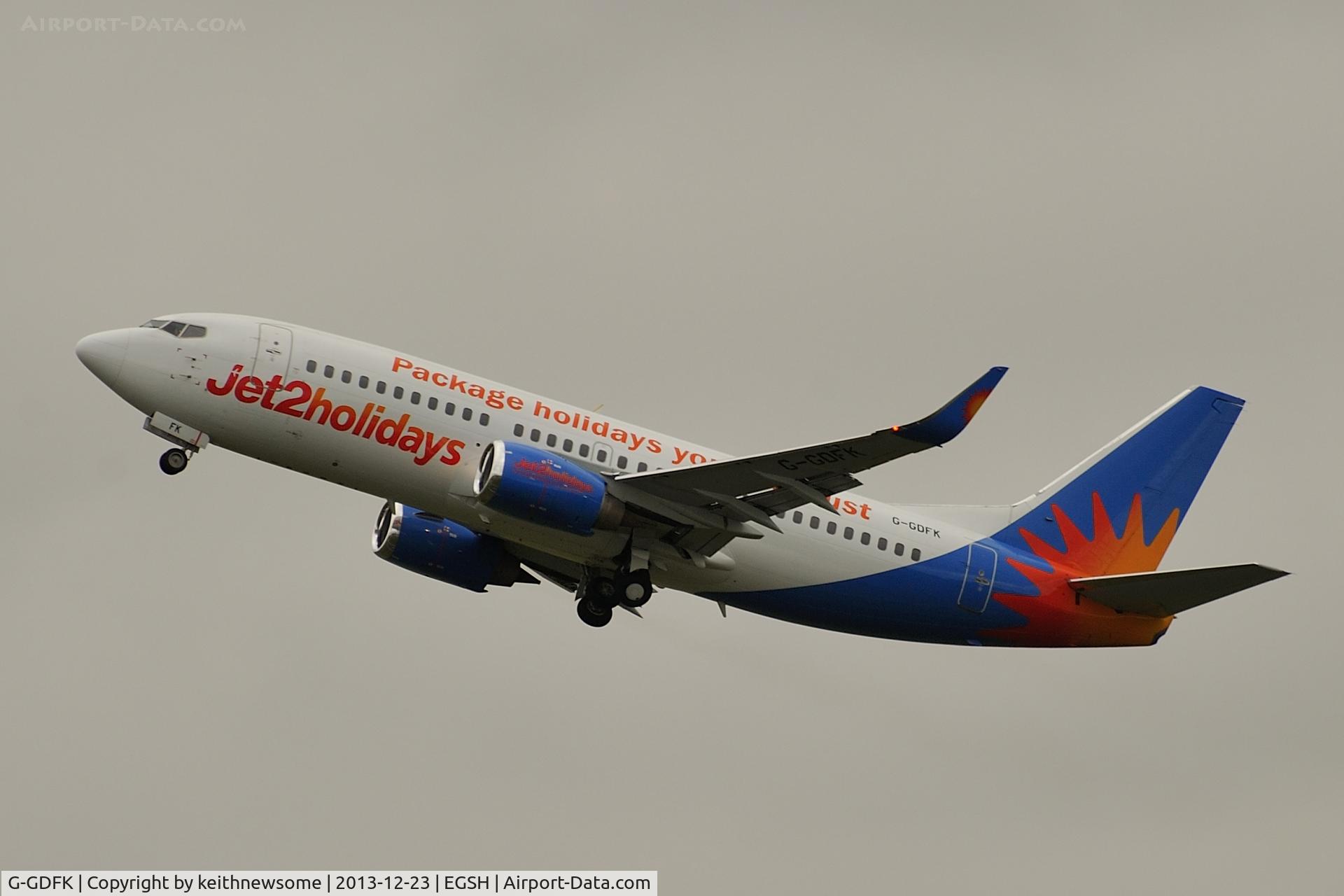 G-GDFK, 1998 Boeing 737-36N C/N 28572, Leaving with winglets !