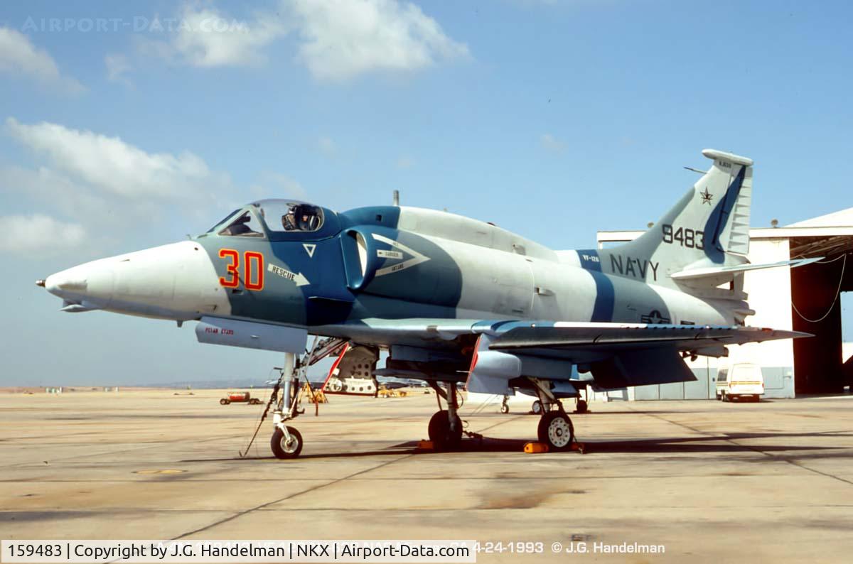 159483, Douglas A-4M Skyhawk C/N 14424, At NAS Miramar.