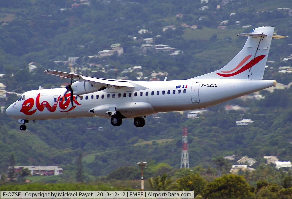 F-OZSE, 2008 ATR 72-212A C/N 813, F-OZSE became Ewa Air,a new airline base in Dzaoudzi,Mayotte
