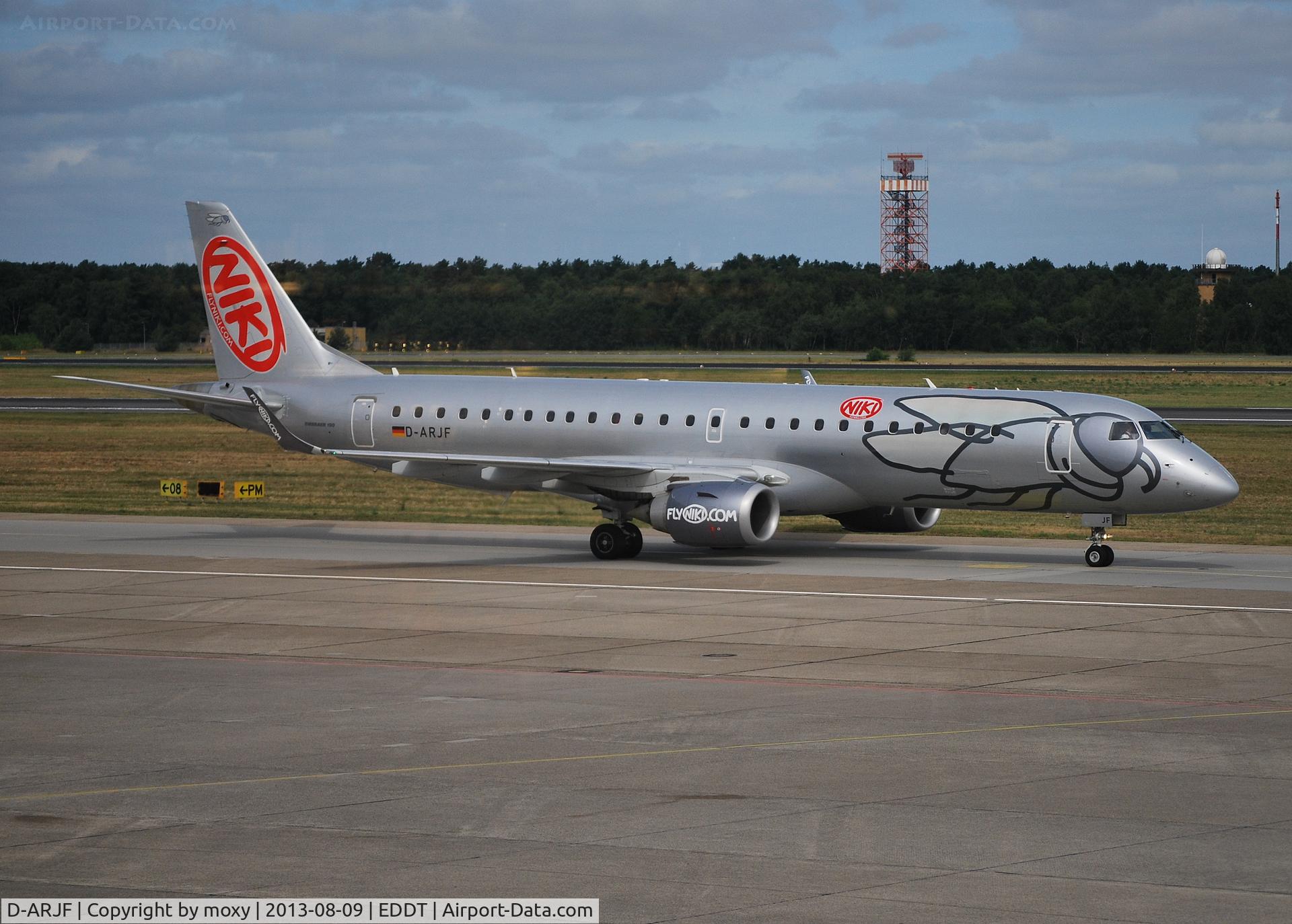 D-ARJF, 2011 Embraer 190LR (ERJ-190-100LR) C/N 19000420, Embraer ERJ-190-100LR at Berlin Tegel