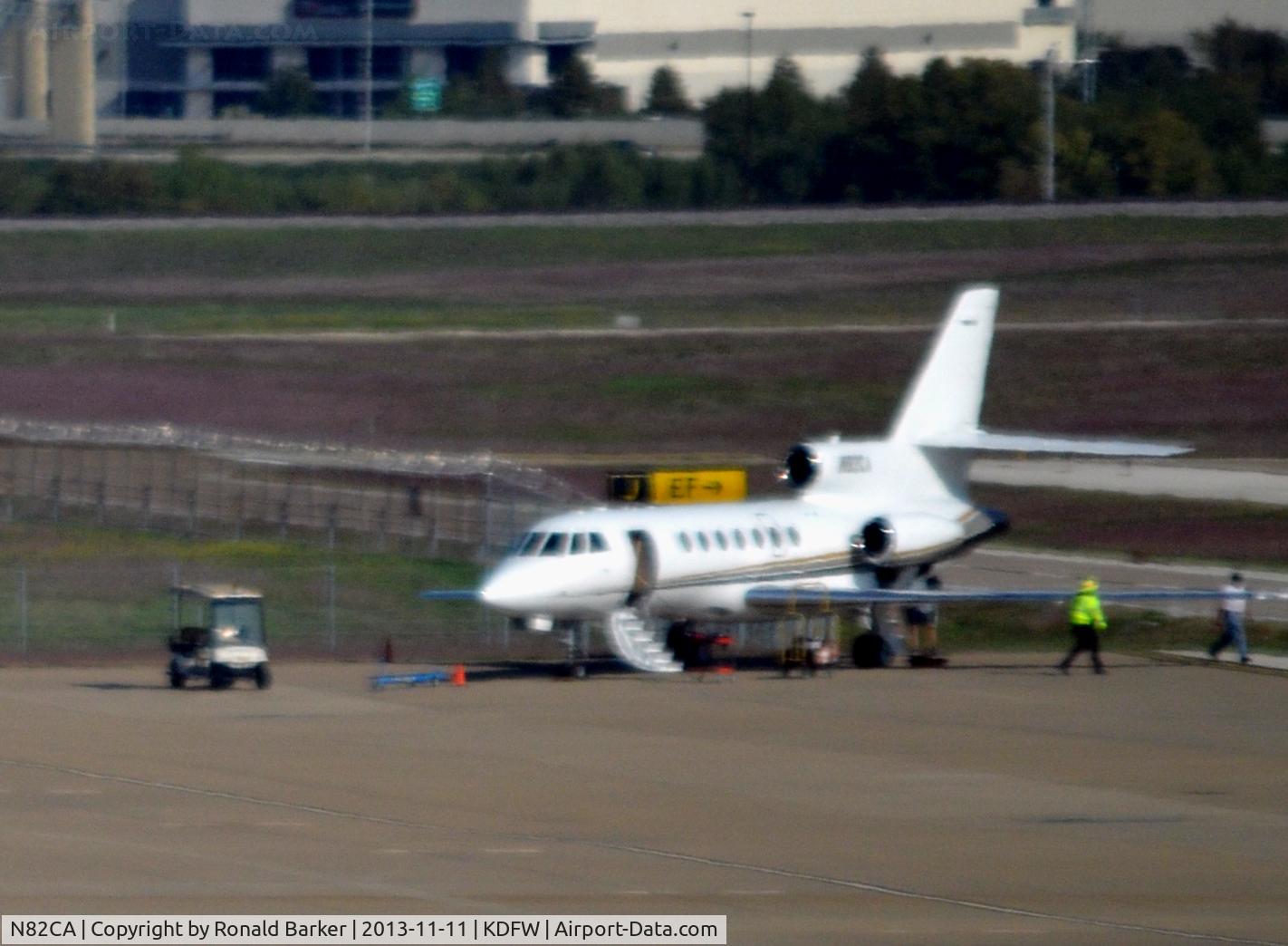 N82CA, 1985 Dassault Falcon 50 C/N 160, Parking ramp DFW, TX