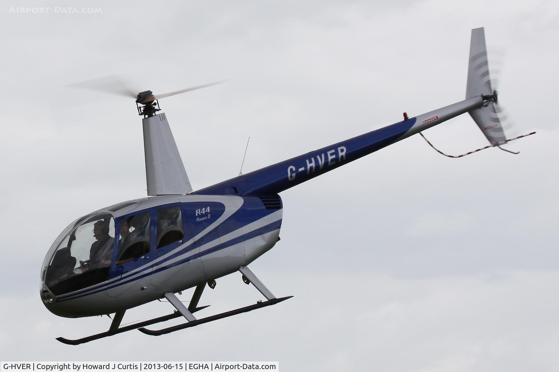 G-HVER, 2007 Robinson R44 Raven II C/N 11754, Privately owned.