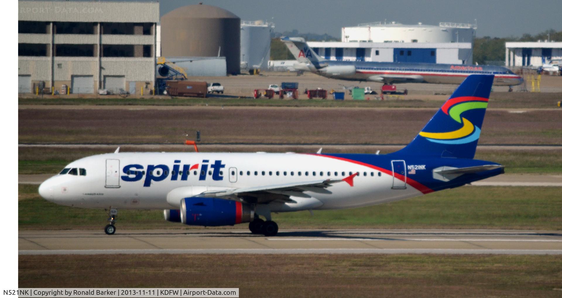 N521NK, 2006 Airbus A319-132 C/N 2797, Taxi DFW