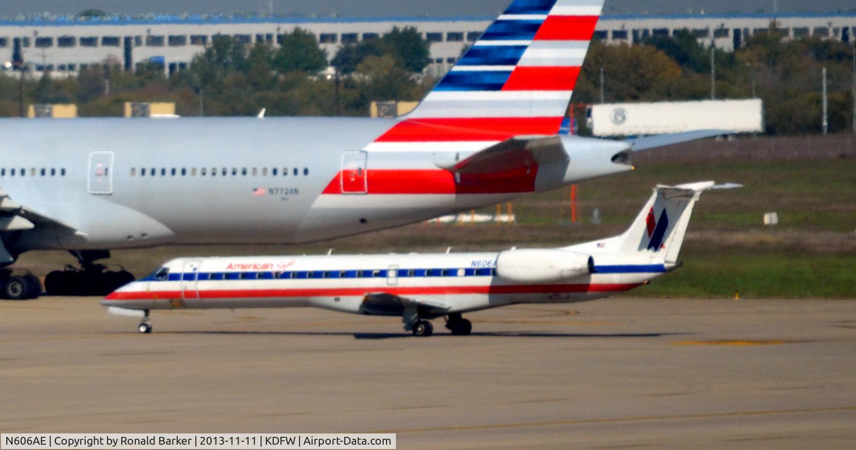 N606AE, 1998 Embraer ERJ-145LR (EMB-145LR) C/N 145062, Taxi DFW