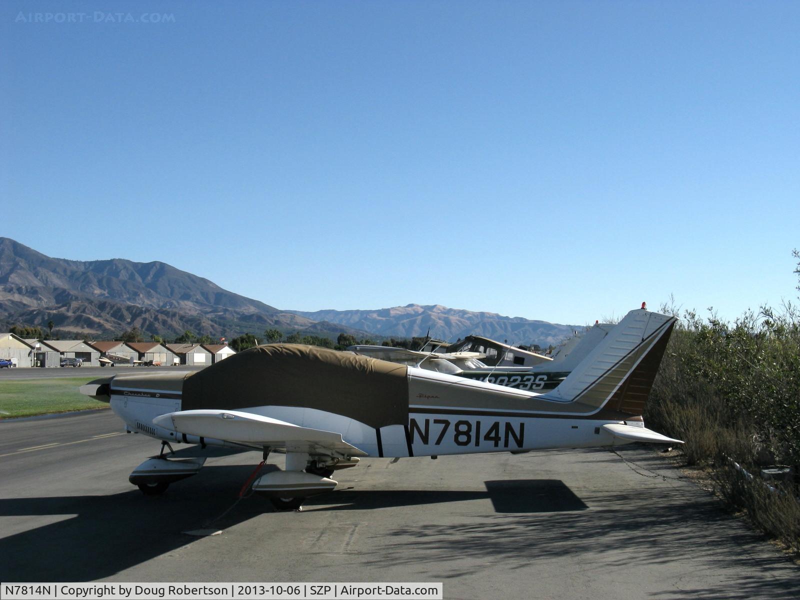N7814N, 1969 Piper PA-28-180 Cherokee D C/N 28-5265, 1969 Piper PA-28-180 Cherokee D, Lycoming O&VO-360 180 Hp