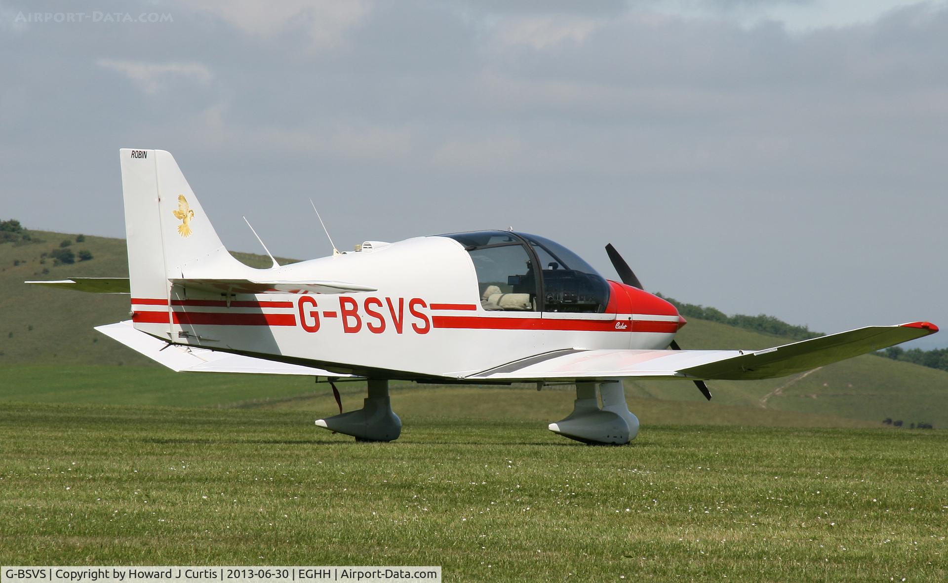 G-BSVS, 1990 Robin DR-400-100 Cadet Cadet C/N 2017, Privately owned, at the Pooley's Day Fly-In.