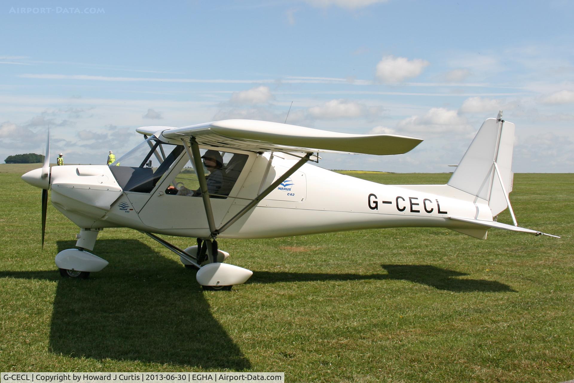 G-CECL, 2006 Comco Ikarus C42 FB80 C/N 0607-6834, Privately owned, at the Pooley's Day Fly-In.