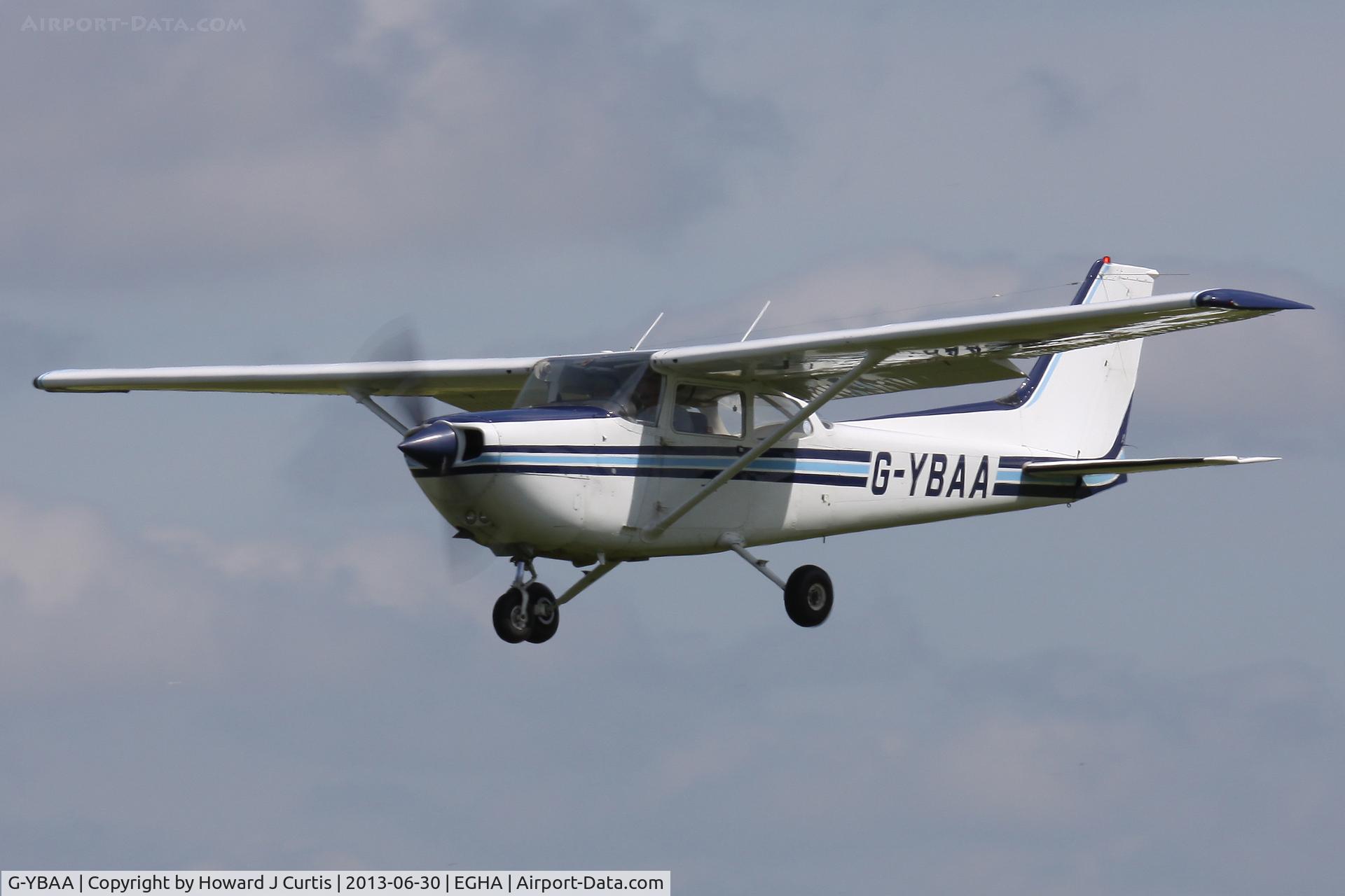 G-YBAA, 1976 Reims Cessna FR172J Reims Rocket C/N 0579, Privately owned, at the Pooley's Day Fly-In.