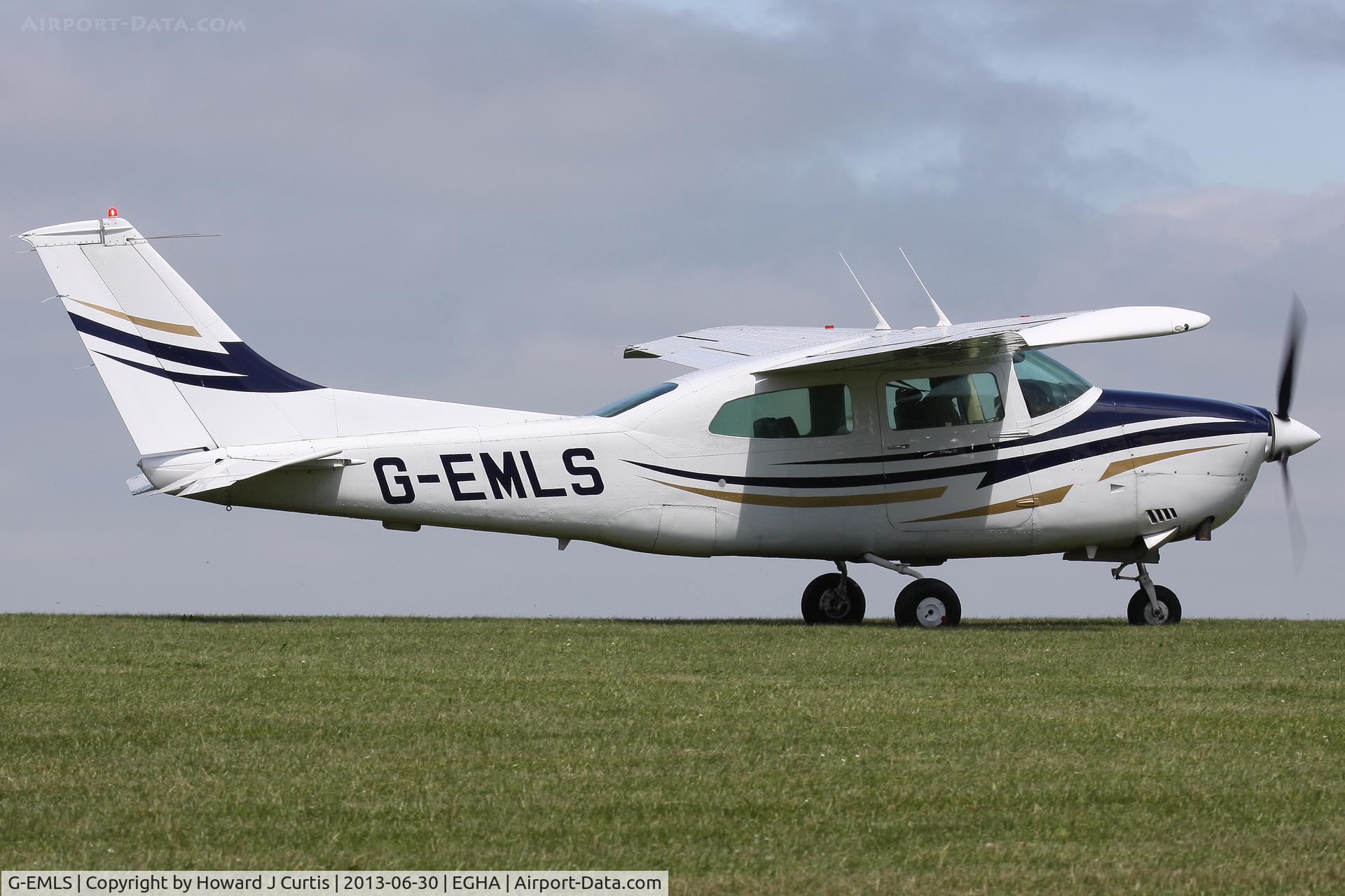 G-EMLS, 1974 Cessna T210L Turbo Centurion C/N 210-60094, Privately owned, at the Pooley's Day Fly-In.