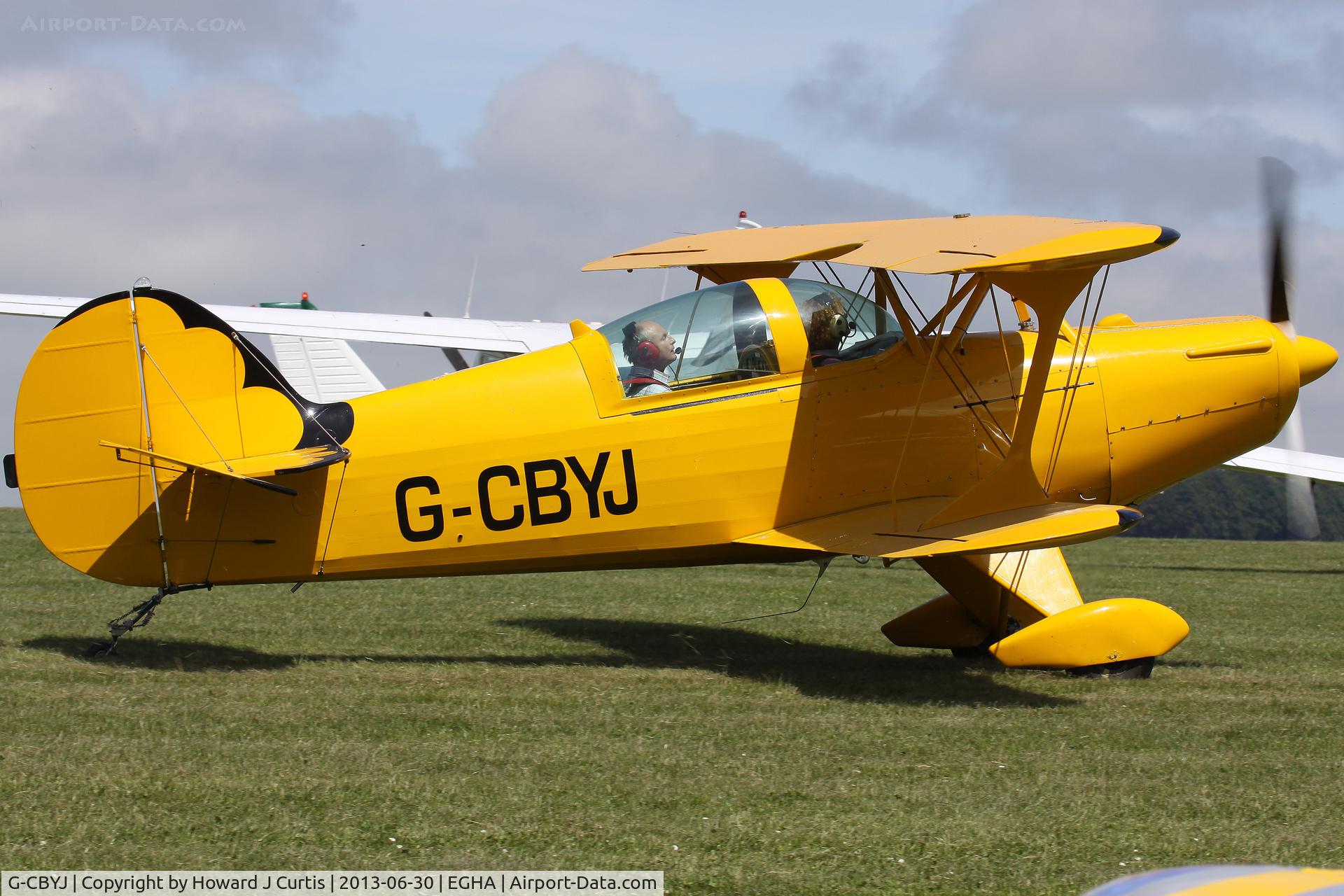 G-CBYJ, 2004 Steen Skybolt C/N PFA 064-13354, Privately owned, at the Pooley's Day Fly-In.