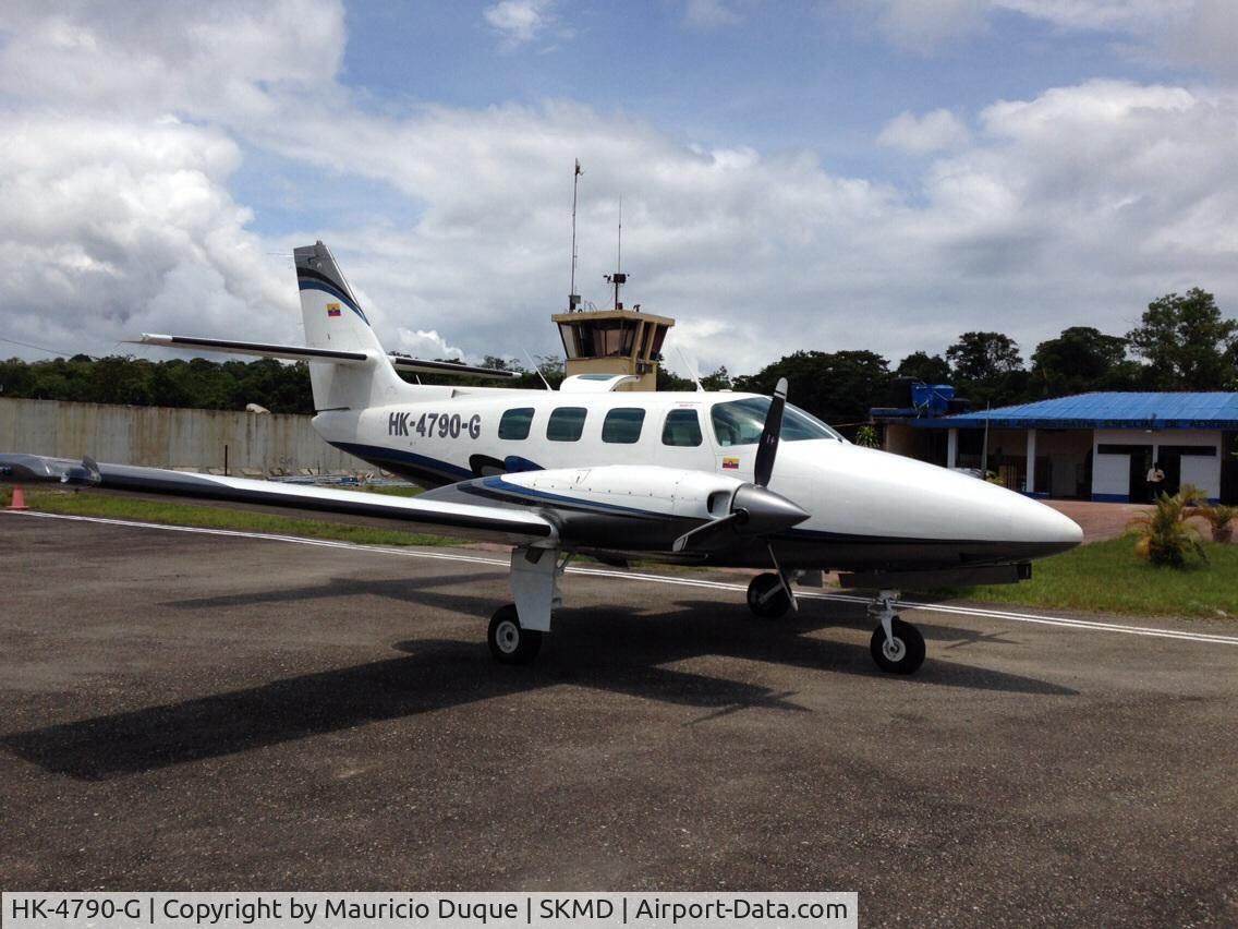HK-4790-G, Cessna T303 Crusader C/N T30300163, Foto tomada en Condoto Choco Colombia