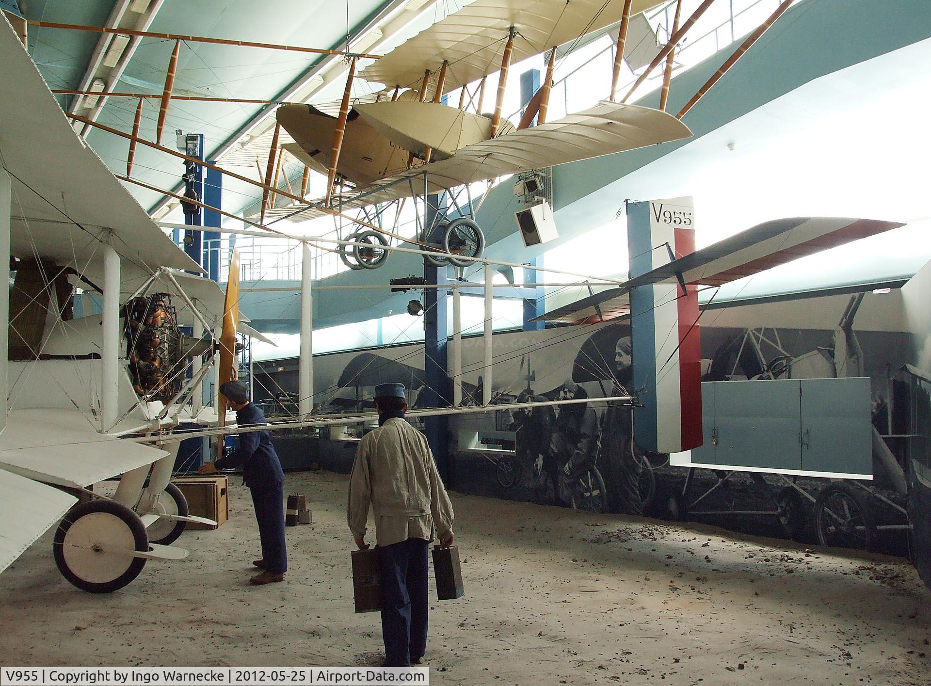 V955, 1915 Voisin LAS C/N Not found V955, Voisin LAS / LA.5 at the Musee de l'Air, Paris/Le Bourget