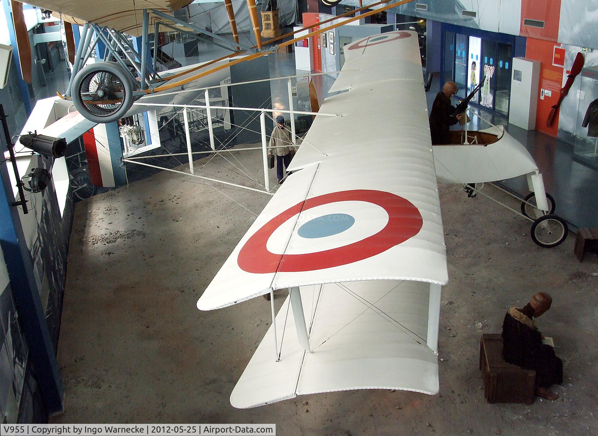 V955, 1915 Voisin LAS C/N Not found V955, Voisin LAS / LA.5 at the Musee de l'Air, Paris/Le Bourget