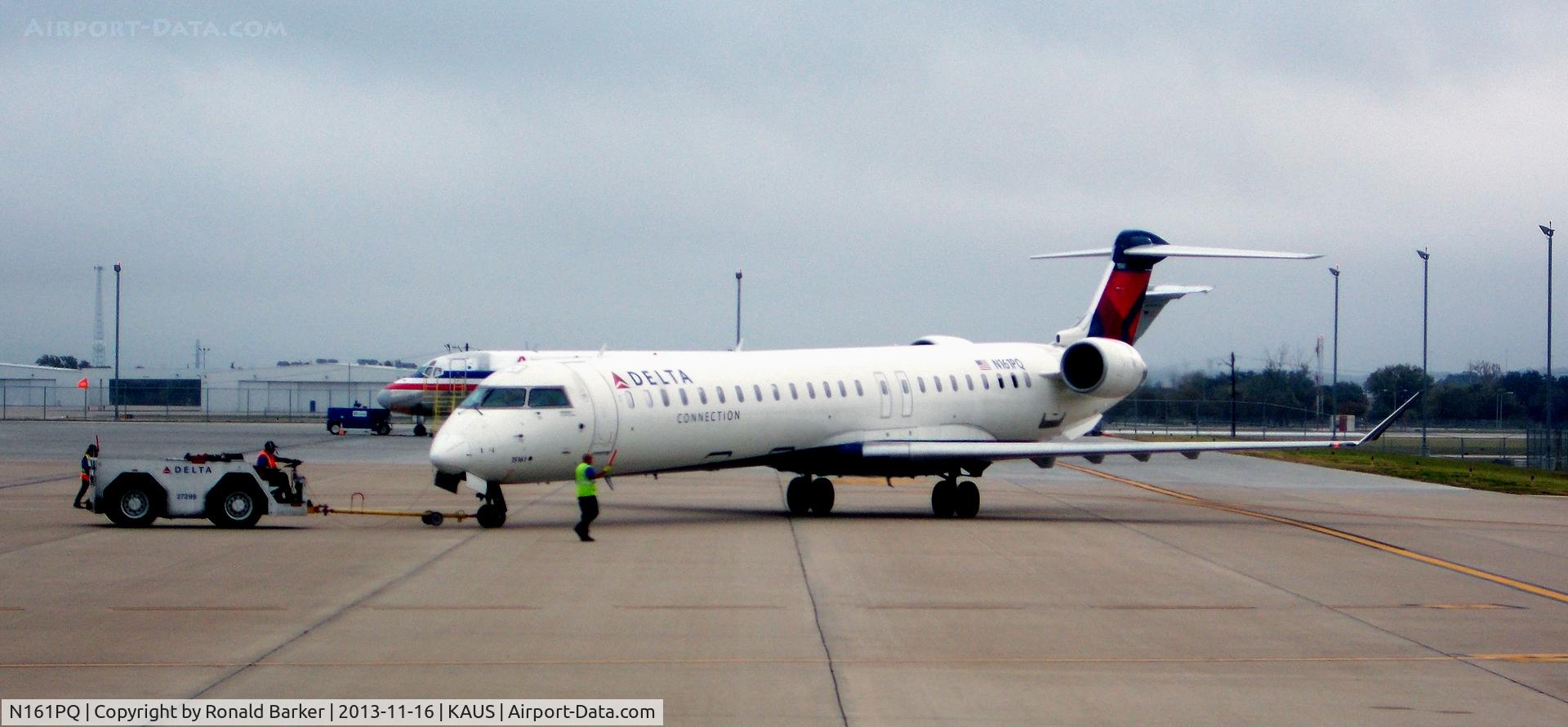 N161PQ, 2008 Bombardier CRJ-900ER (CL-600-2D24) C/N 15161, Towed Austin