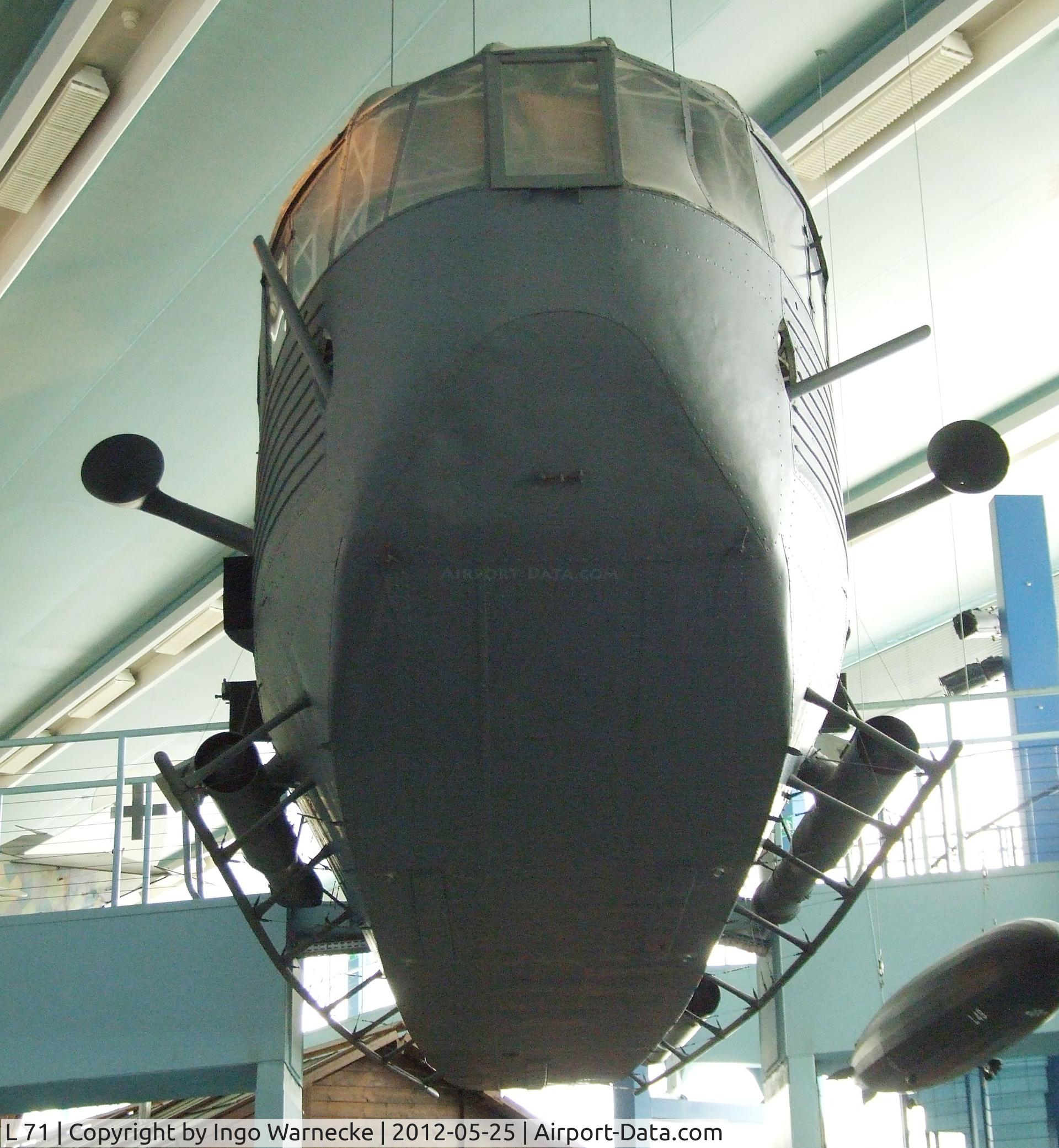 L 71, 1918 Zeppelin LZ 113 C/N LZ 113, Zeppelin LZ 113 (aft nacelle only) at the Musee de l'Air, Paris/Le Bourget
