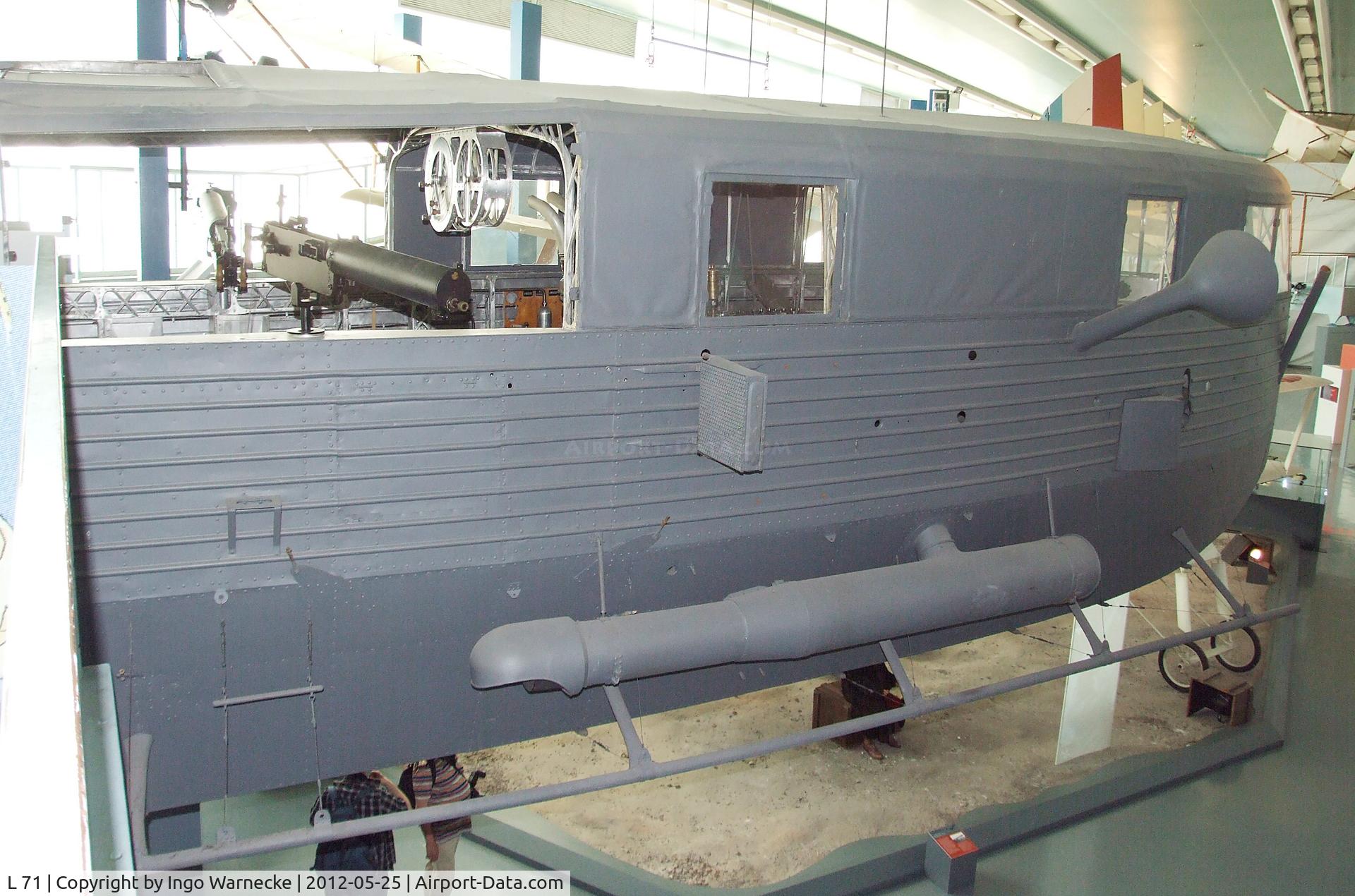 L 71, 1918 Zeppelin LZ 113 C/N LZ 113, Zeppelin LZ 113 (aft nacelle only) at the Musee de l'Air, Paris/Le Bourget