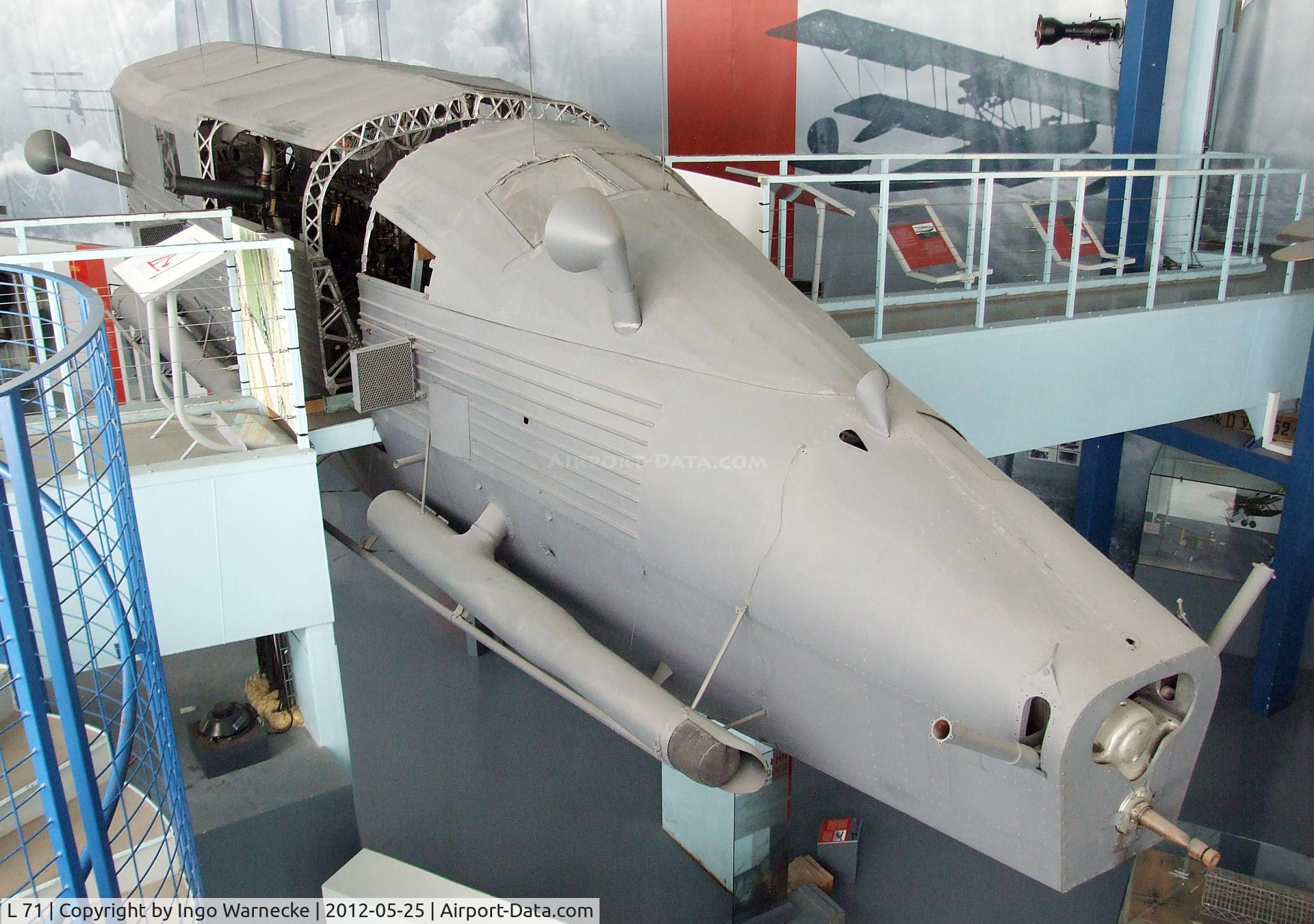 L 71, 1918 Zeppelin LZ 113 C/N LZ 113, Zeppelin LZ 113 (aft nacelle only) at the Musee de l'Air, Paris/Le Bourget