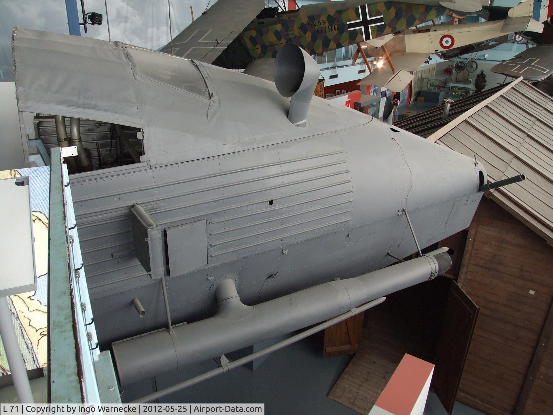 L 71, 1918 Zeppelin LZ 113 C/N LZ 113, Zeppelin LZ 113 (aft nacelle only) at the Musee de l'Air, Paris/Le Bourget