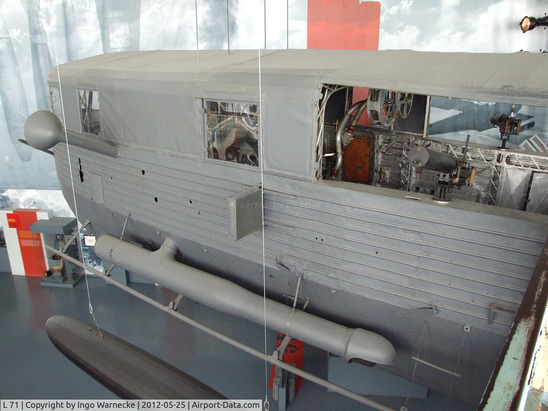 L 71, 1918 Zeppelin LZ 113 C/N LZ 113, Zeppelin LZ 113 (aft nacelle only) at the Musee de l'Air, Paris/Le Bourget