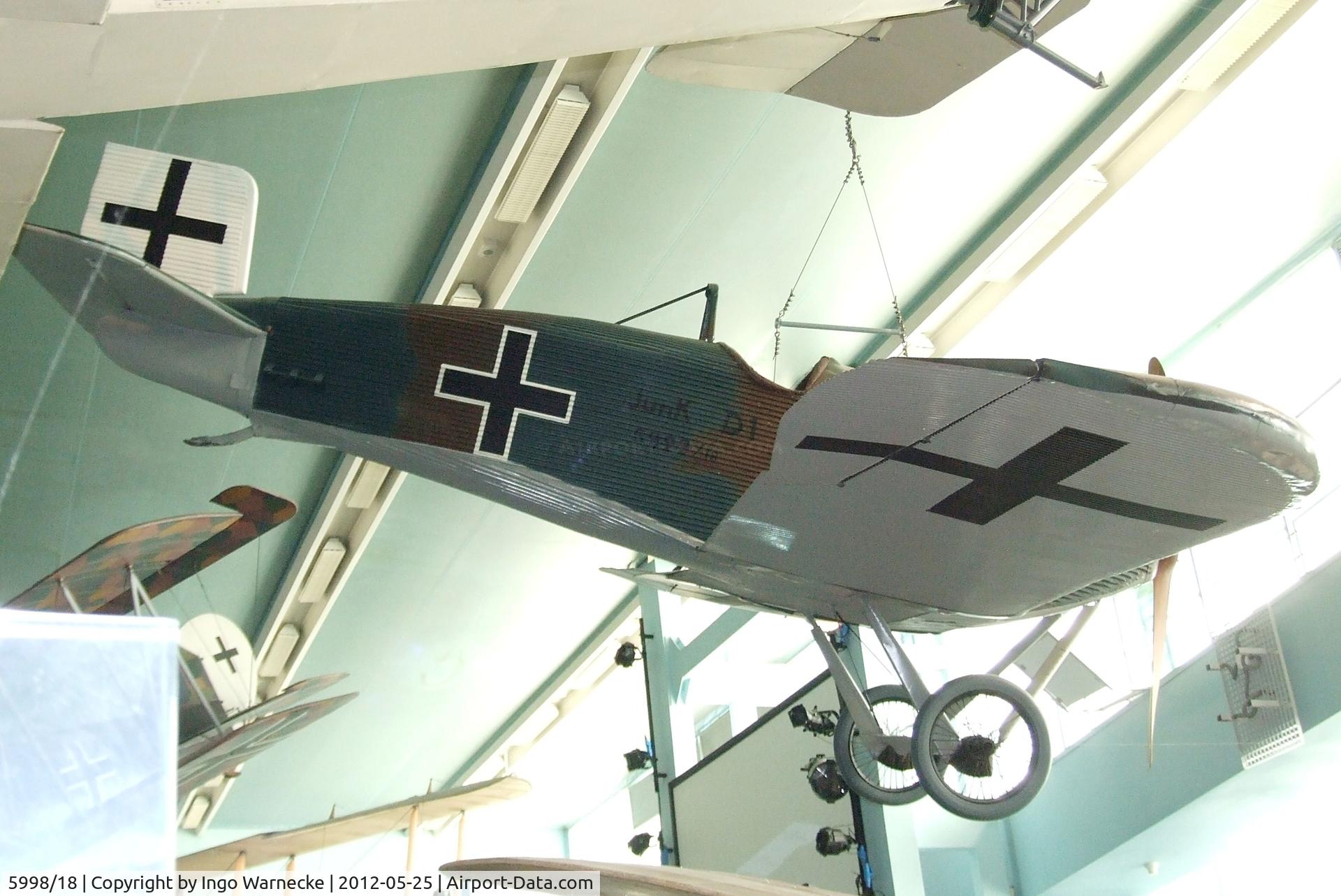 5998/18, 1918 Junkers J-9 (D-1) C/N Not found 5998/18, Junkers J 9 / D I at the Musee de l'Air, Paris/Le Bourget