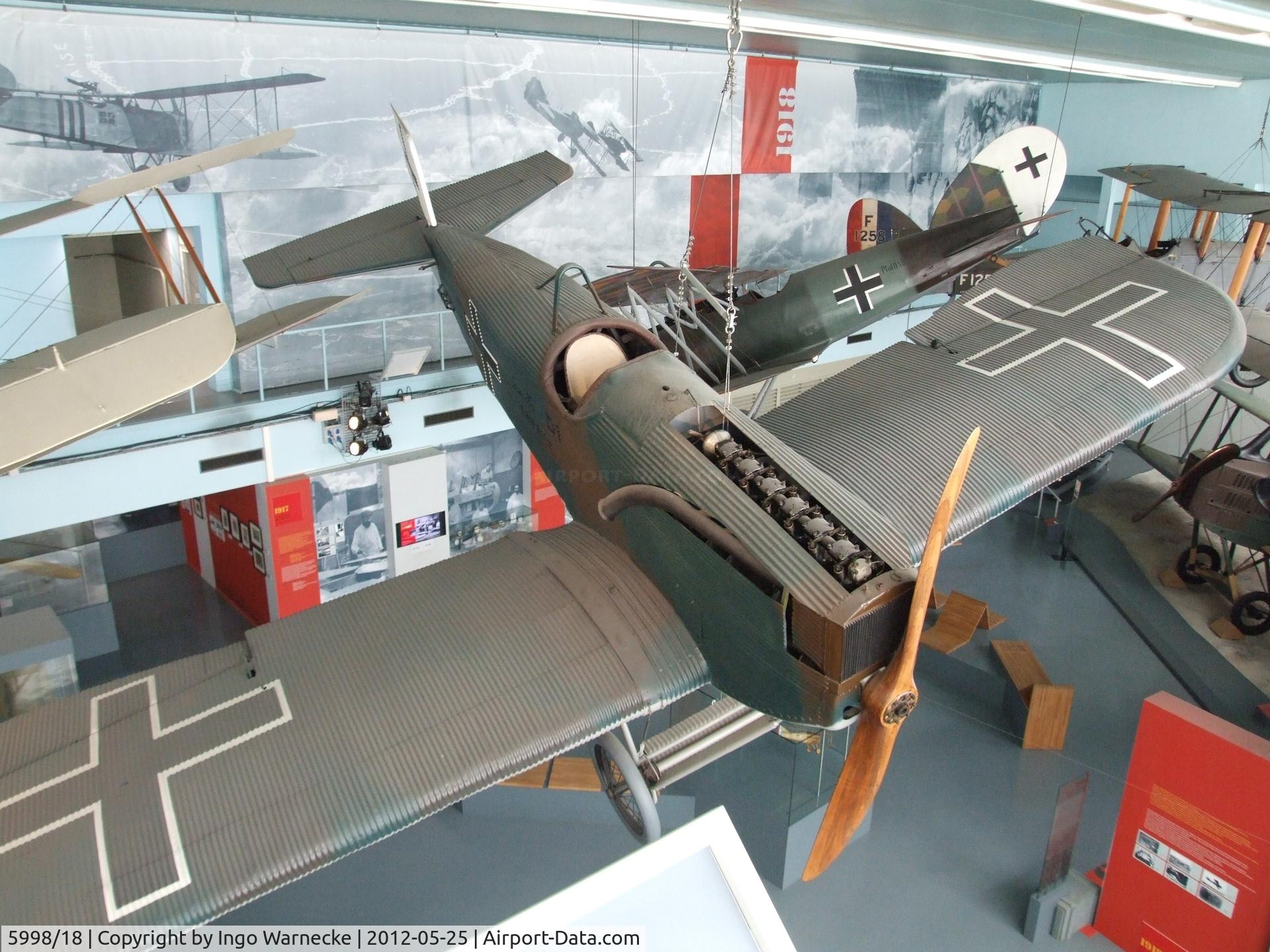 5998/18, 1918 Junkers J-9 (D-1) C/N Not found 5998/18, Junkers J 9 / D I at the Musee de l'Air, Paris/Le Bourget