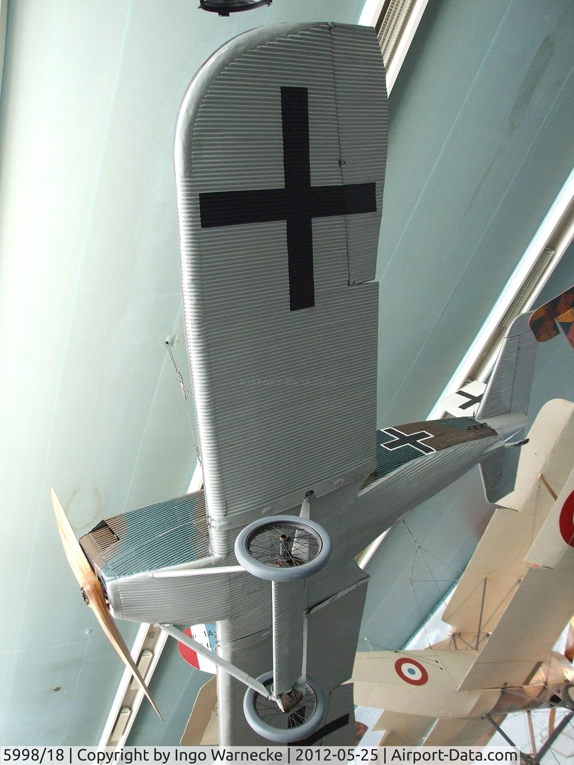 5998/18, 1918 Junkers J-9 (D-1) C/N Not found 5998/18, Junkers J 9 / D I at the Musee de l'Air, Paris/Le Bourget