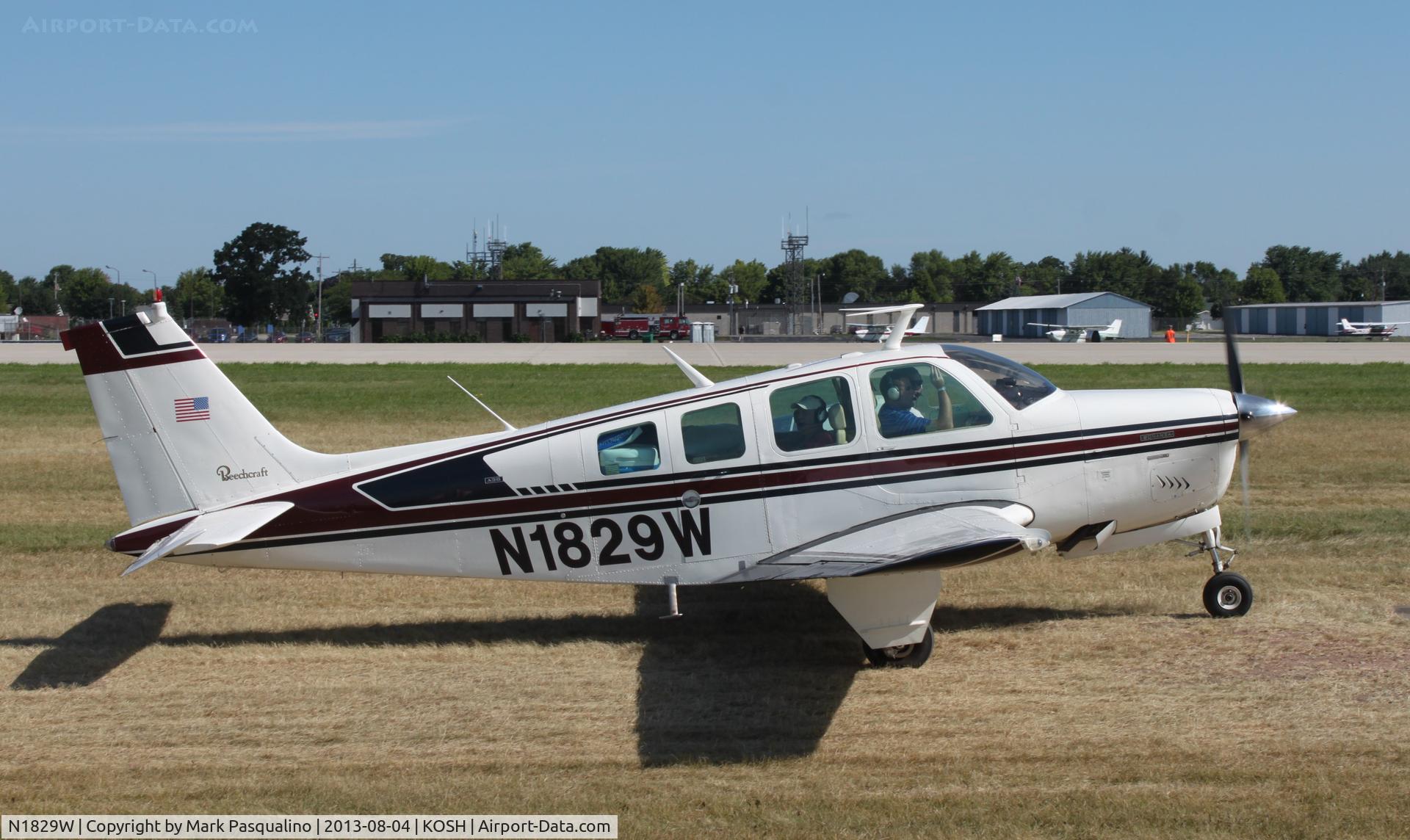 N1829W, 1973 Beech A36 Bonanza 36 C/N E-387, Beech A36