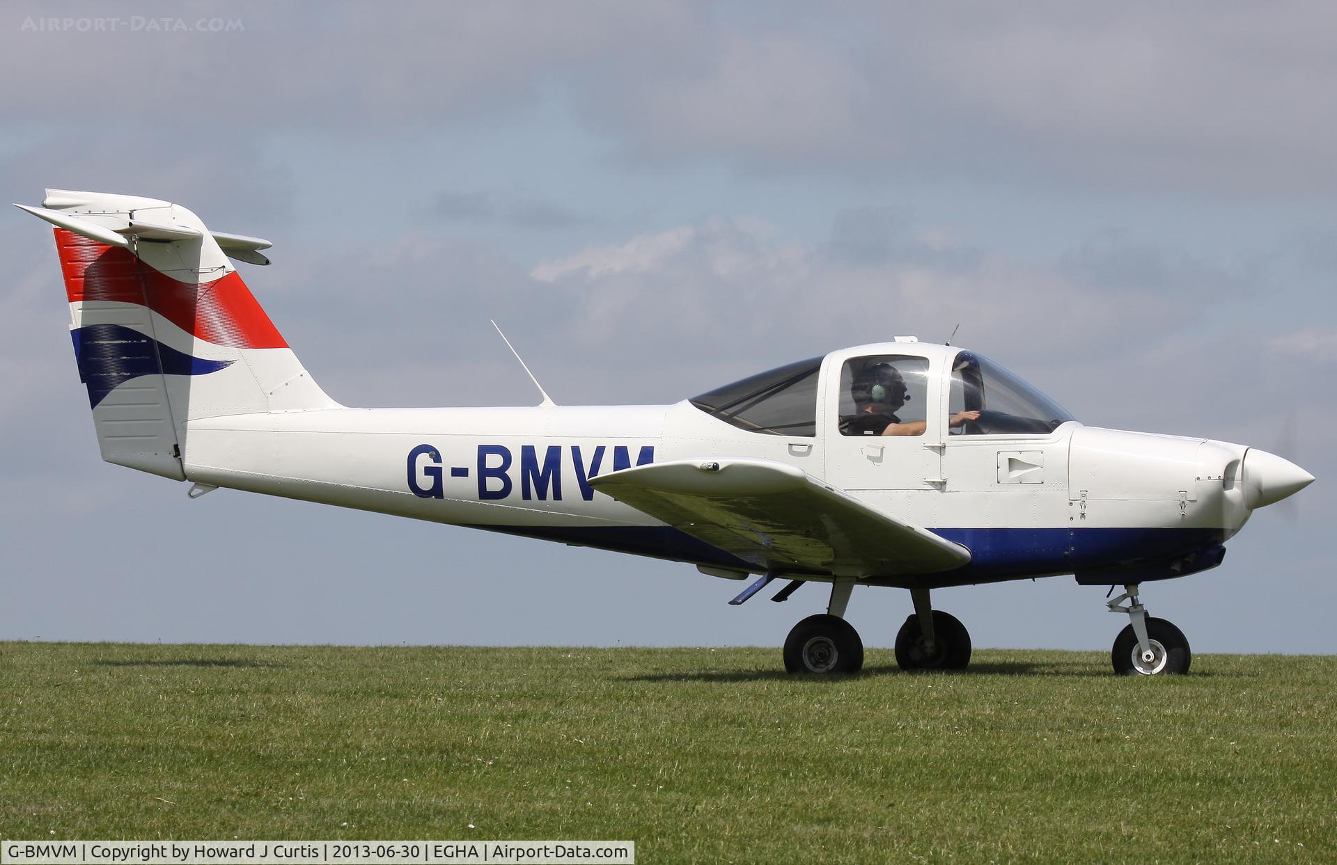G-BMVM, 1979 Piper PA-38-112 Tomahawk Tomahawk C/N 38-79A0025, Privately owned, at the Pooley's Day Fly-In.