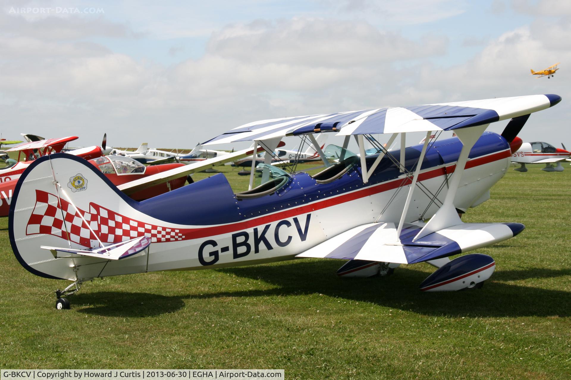 G-BKCV, 1990 EAA Acro Sport II C/N PFA 072A-10776, Privately owned, at the Pooley's Day Fly-In.