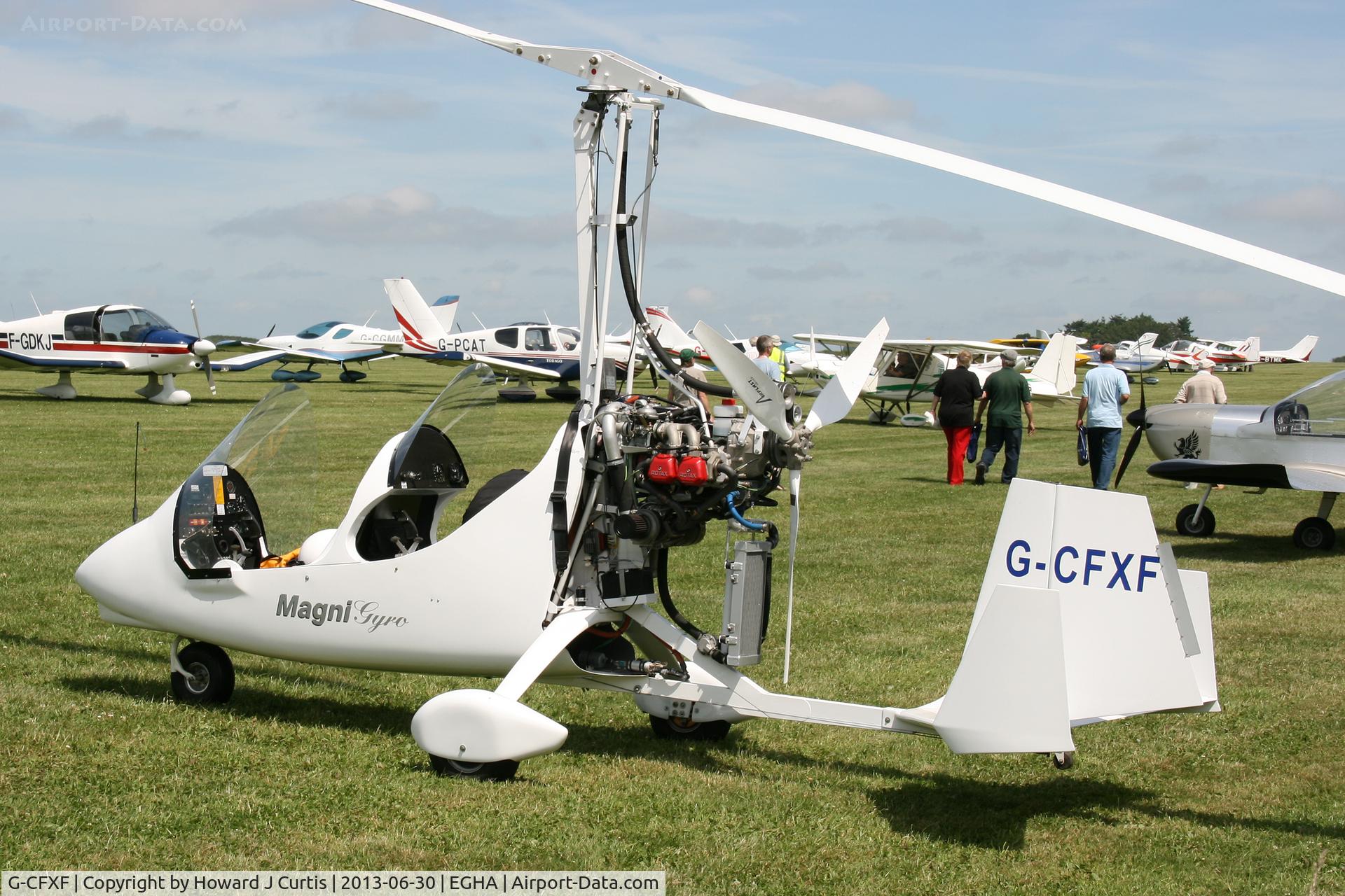 G-CFXF, 2009 Magni Gyro M-16C Tandem Trainer C/N 16-08-5104, Privately owned, at the Pooley's Day Fly-In.